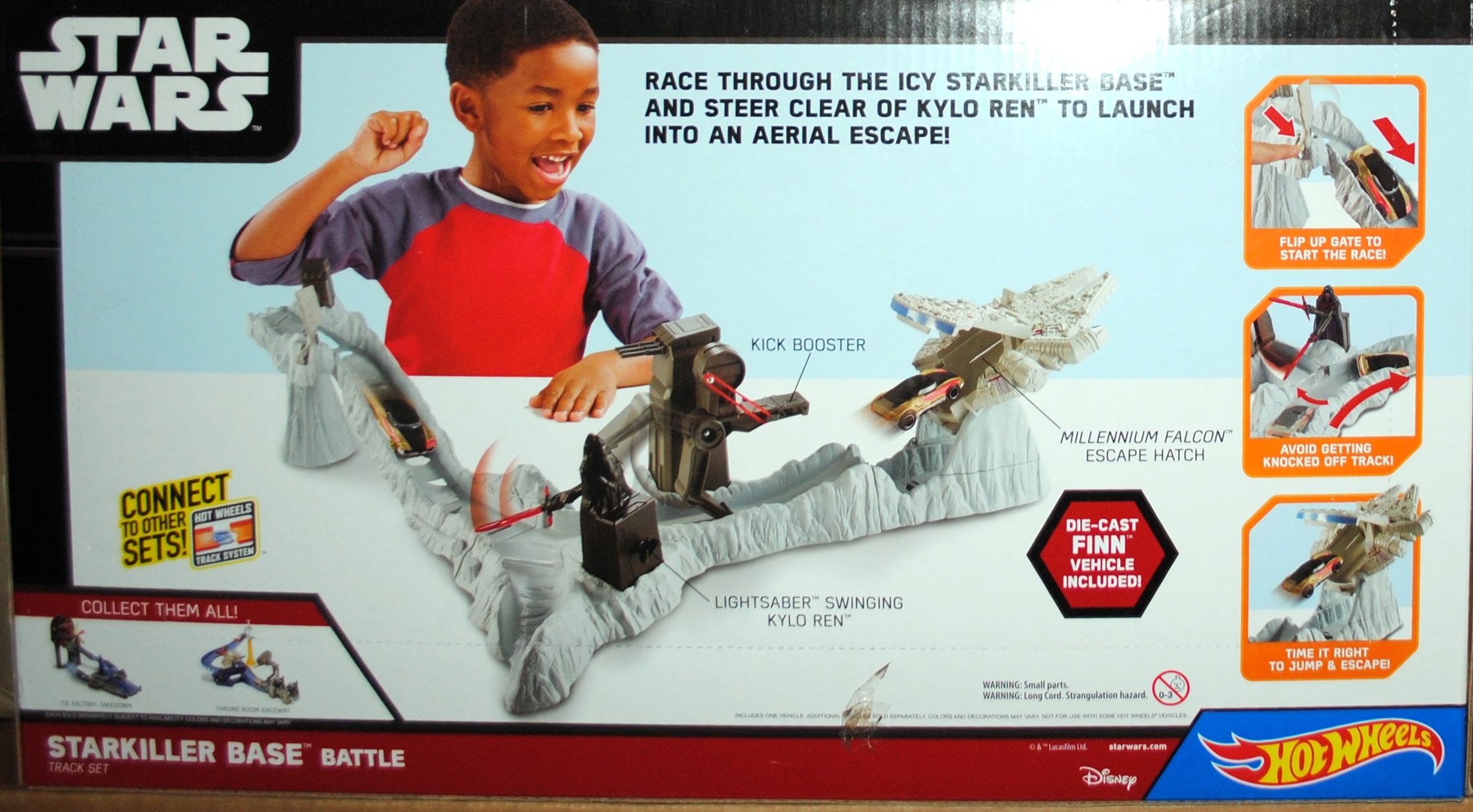 Hot Wheels Star Wars Playset Starkiller Base Battle Track - Hot Wheels from Mattel (Star Wars Hot Wheels) action figure collectible [Barcode 0887961252972] - Main Image 2