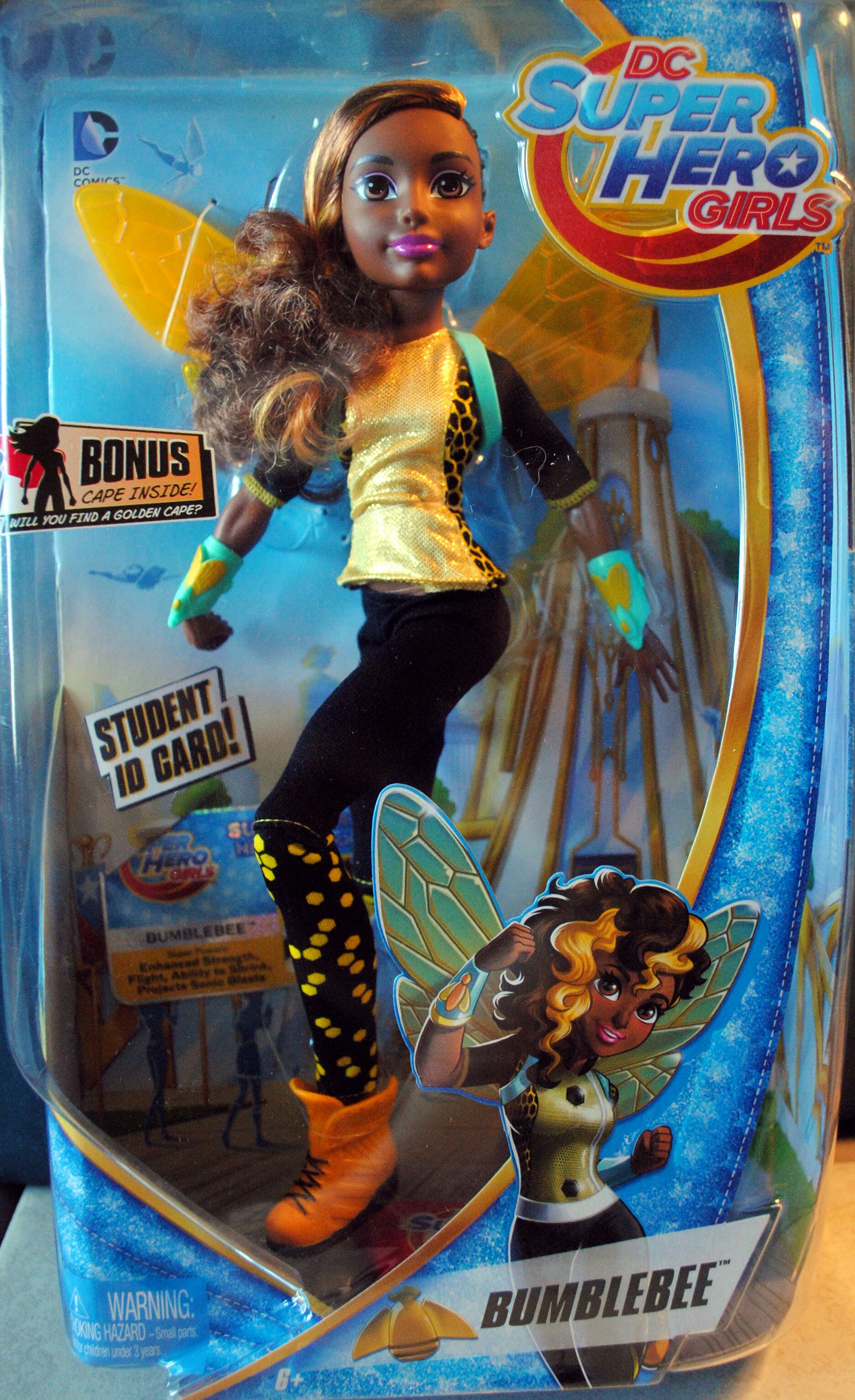 DC Super Hero Girls 12 inch Bumble Bee Gold Cape Edition - DC Mattel (DC Super Hero Girls) action figure collectible [Barcode 0887961267358] - Main Image 1