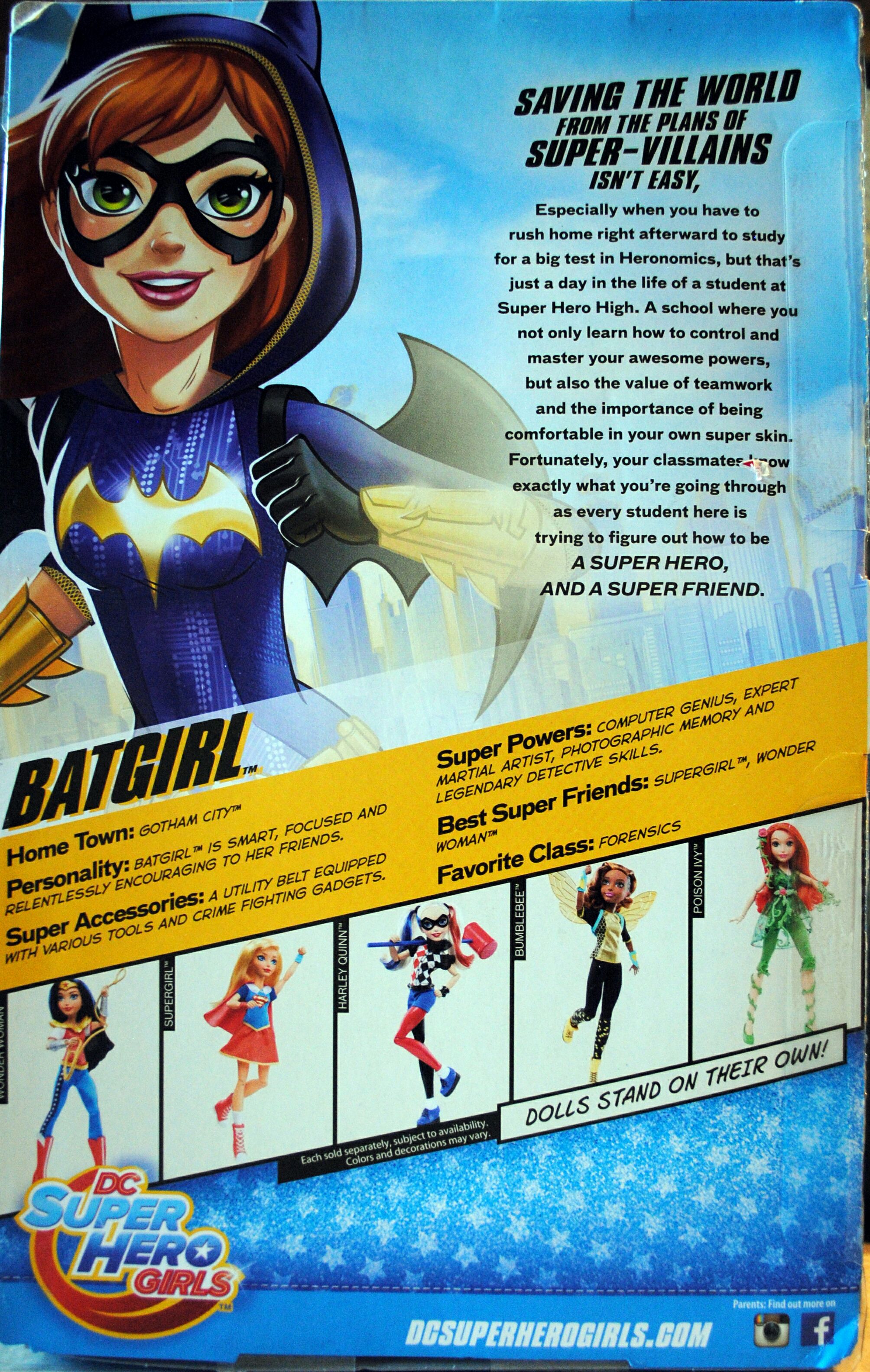 DC Super Hero Girls 12 inch Batgirl Gold Cape Edition - DC Mattel (DC Super Hero Girls) action figure collectible [Barcode 0887961267396] - Main Image 2