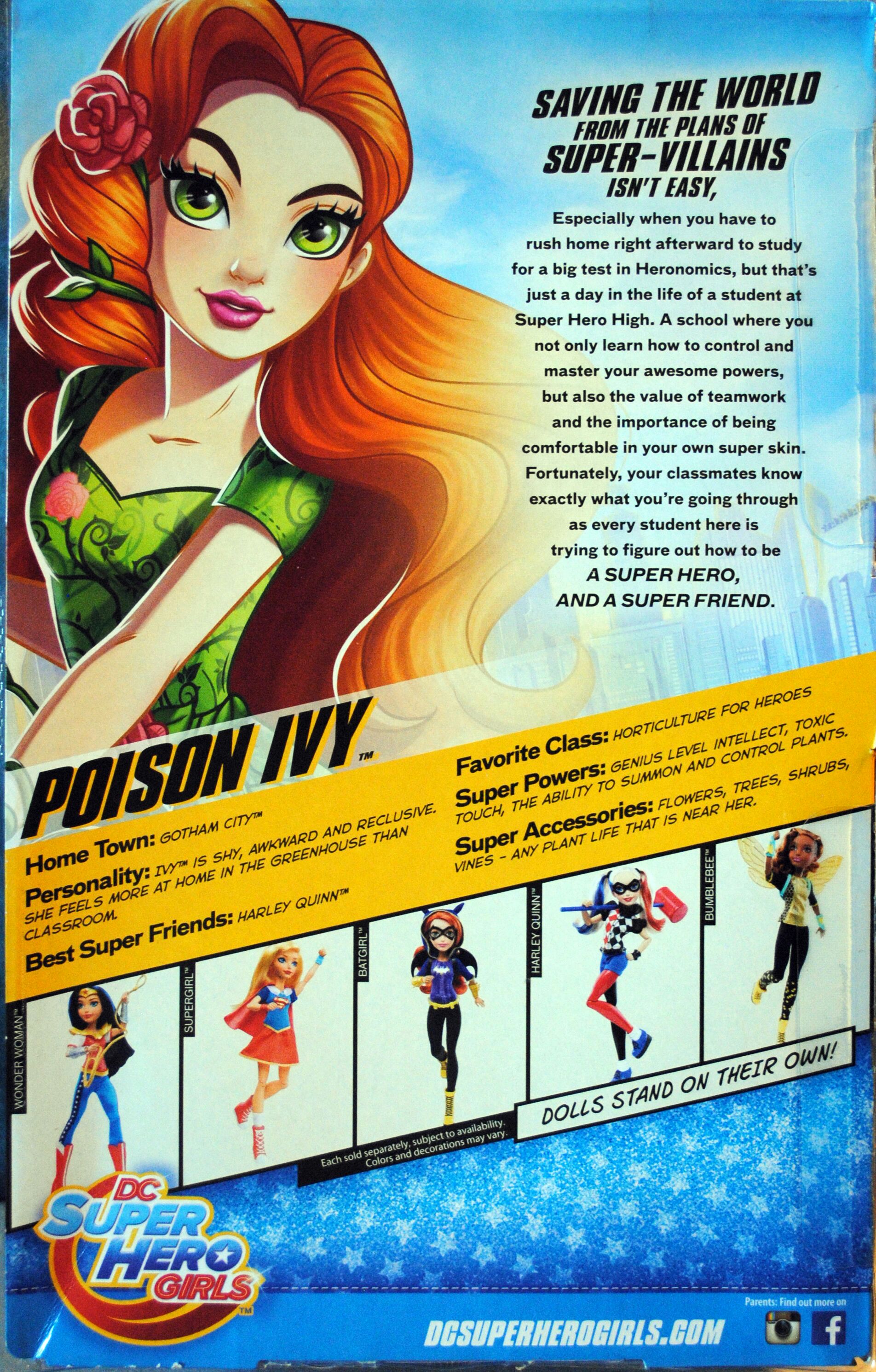 DC Super Hero Girls 12 Inch Poison Ivy Gold Cape Edition doll - DC Mattel (DC Super Hero Girls) action figure collectible [Barcode 0887961267402] - Main Image 2