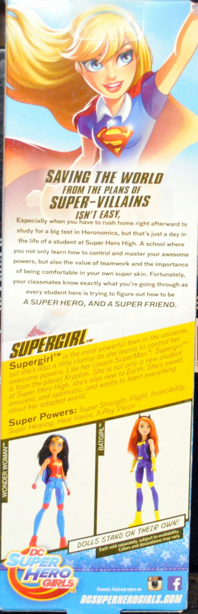 Dc Super Hero Girls 12 inch Supergirl Training Action Doll - DC Mattel (DC Super Hero Girls) action figure collectible [Barcode 0887961282627] - Main Image 2