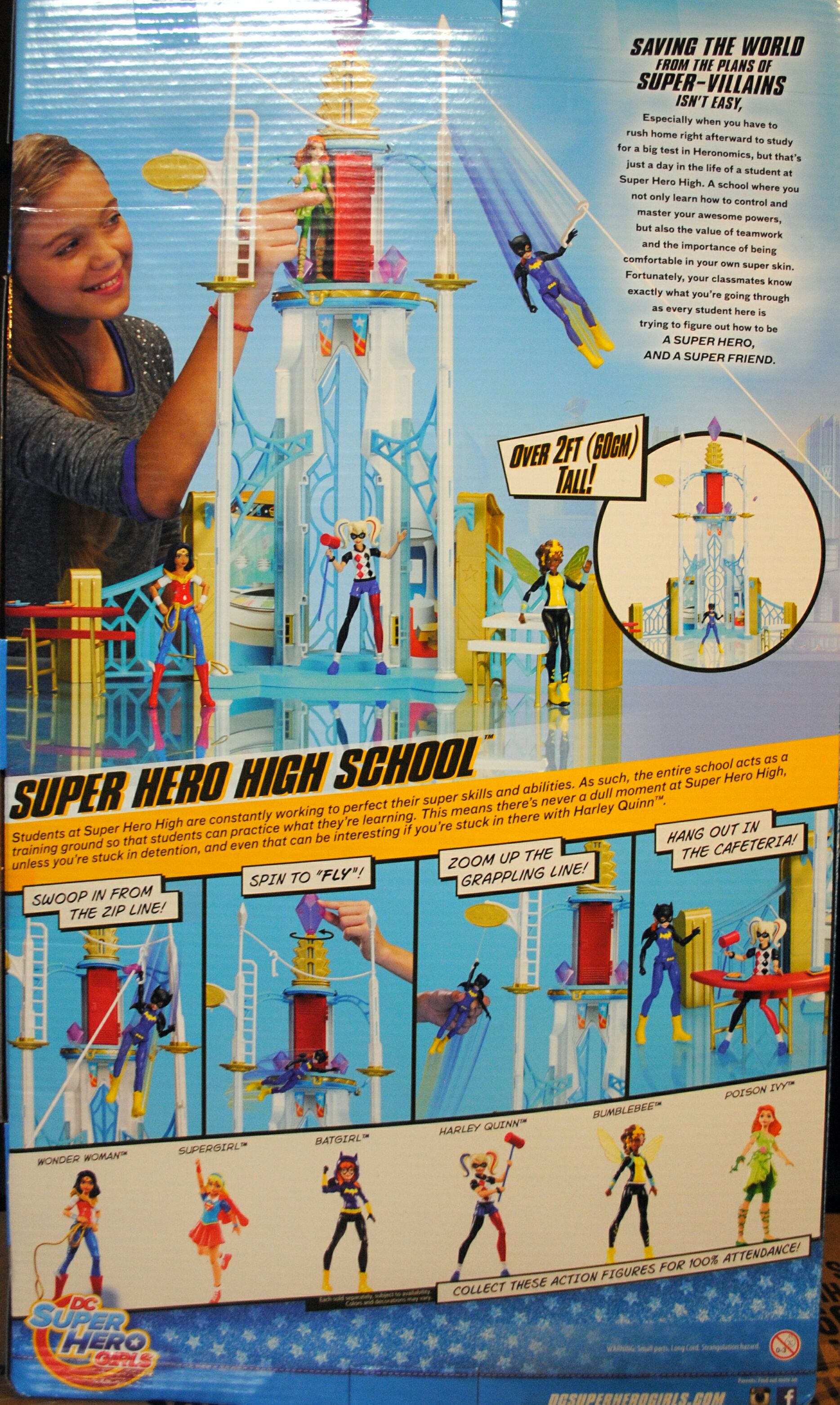 DC Super Hero Girls 6 inch Playset Super Hero High School - DC Mattel (DC Super Hero Girls) action figure collectible [Barcode 0887961285734] - Main Image 2