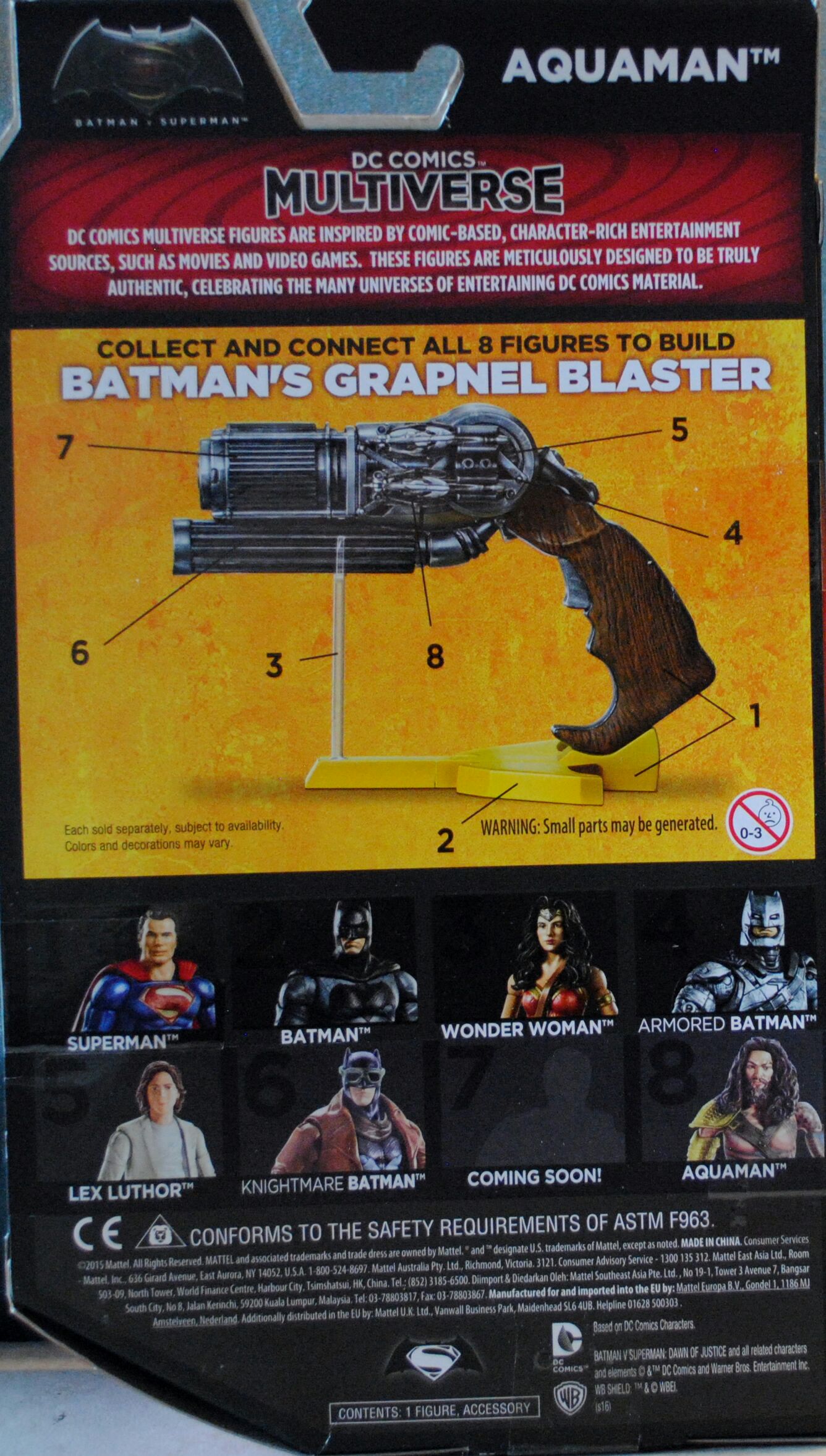 Aquaman - DC Mattel (Batman V Superman: Dawn Of Justice (2016)) action figure collectible [Barcode 0887961297201] - Main Image 2