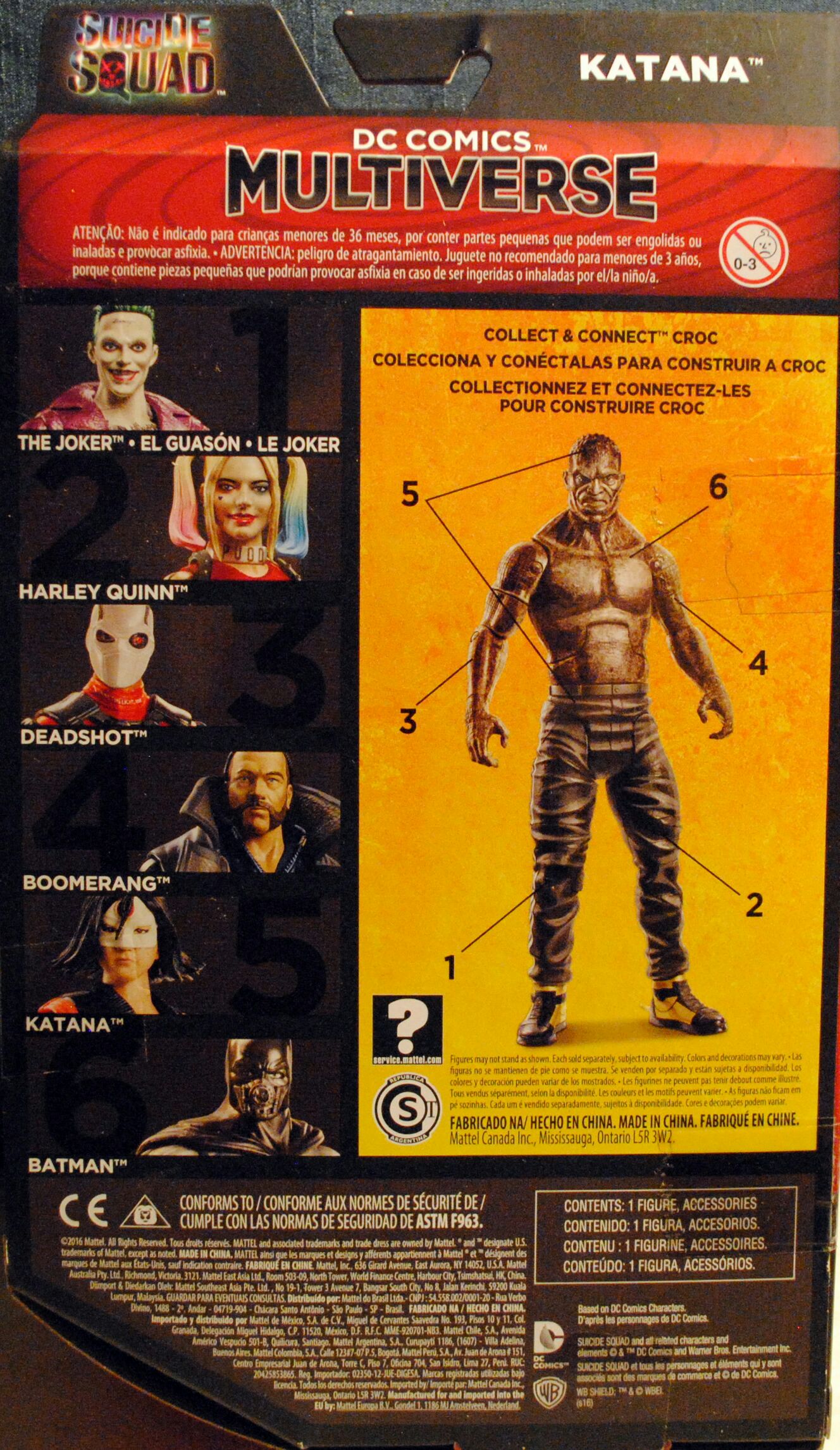 Katana - DC Mattel (Suicide Squad (2016)) action figure collectible [Barcode 0887961308198] - Main Image 2