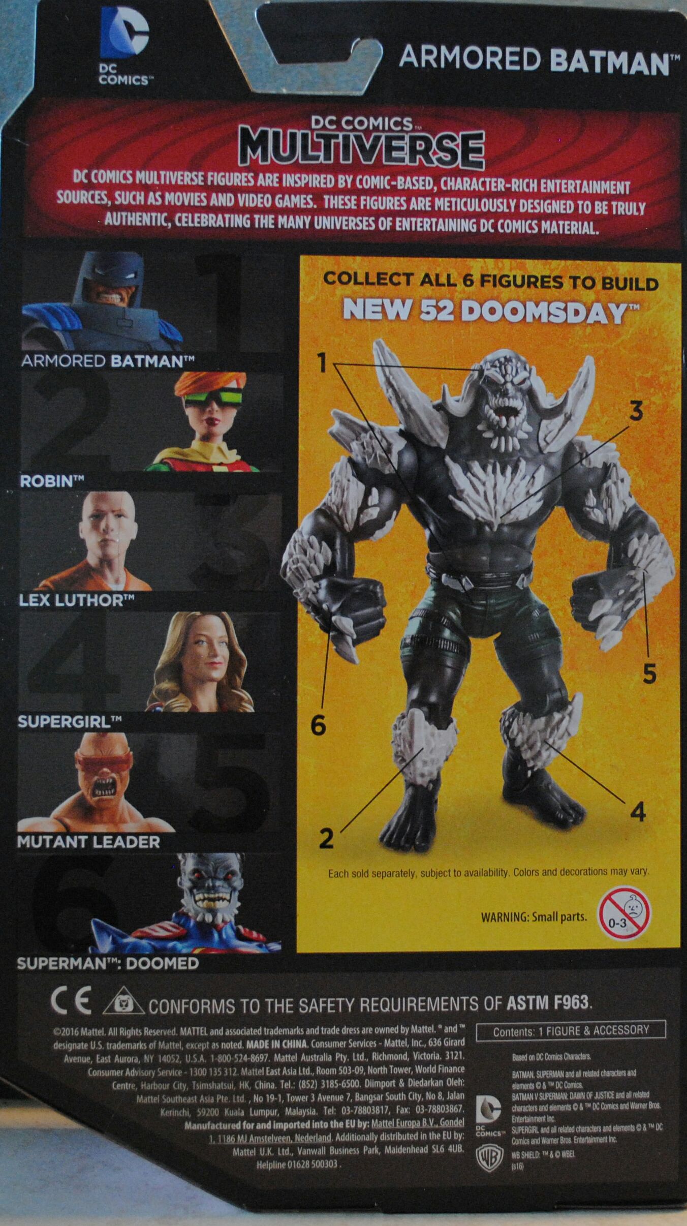 Armored Batman - DC Mattel (Batman: The Dark Knight Returns) action figure collectible [Barcode 0887961309485] - Main Image 2