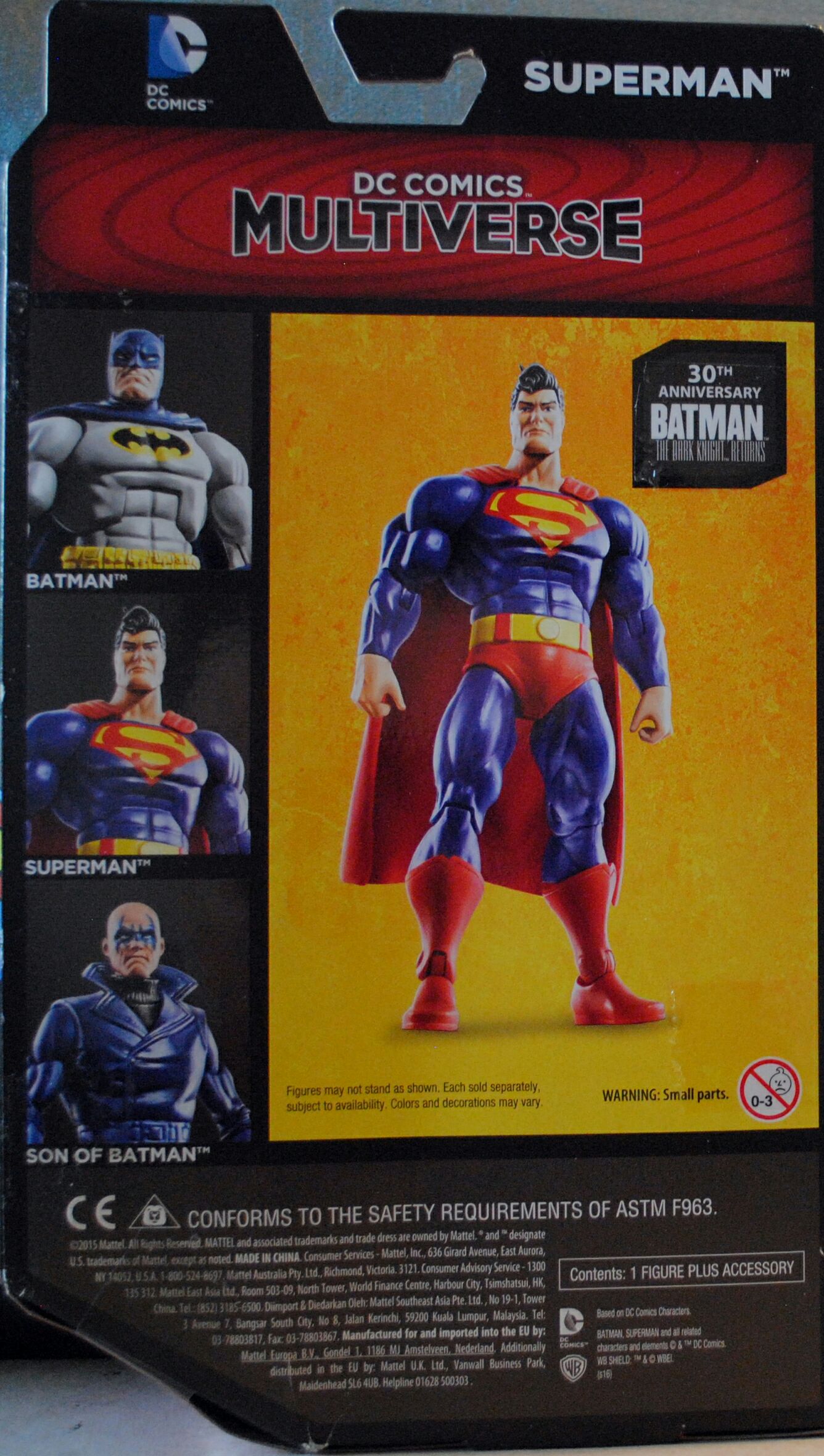 DC Comics Multiverse The Dark Knight Returns 30th Anniversary Edition Superman - DC Mattel (Batman The Dark Knight Returns) action figure collectible [Barcode 0887961320725] - Main Image 2