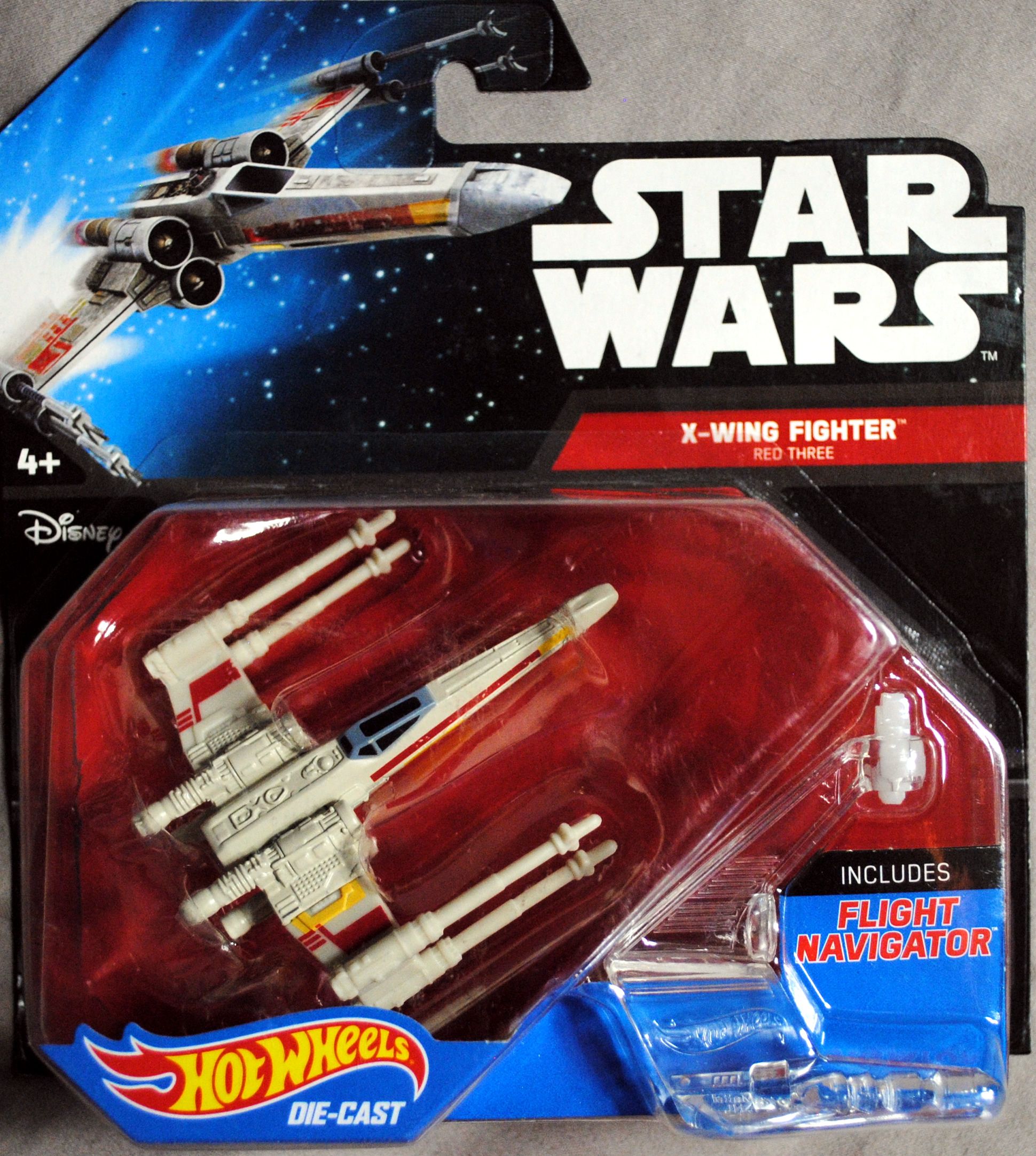 Hot Wheels Star Wars Vehicle X-Wing Fighter Red Three TFA - Hot Wheels from Mattel (Star Wars Hot Wheels) action figure collectible [Barcode 0887961346909] - Main Image 1