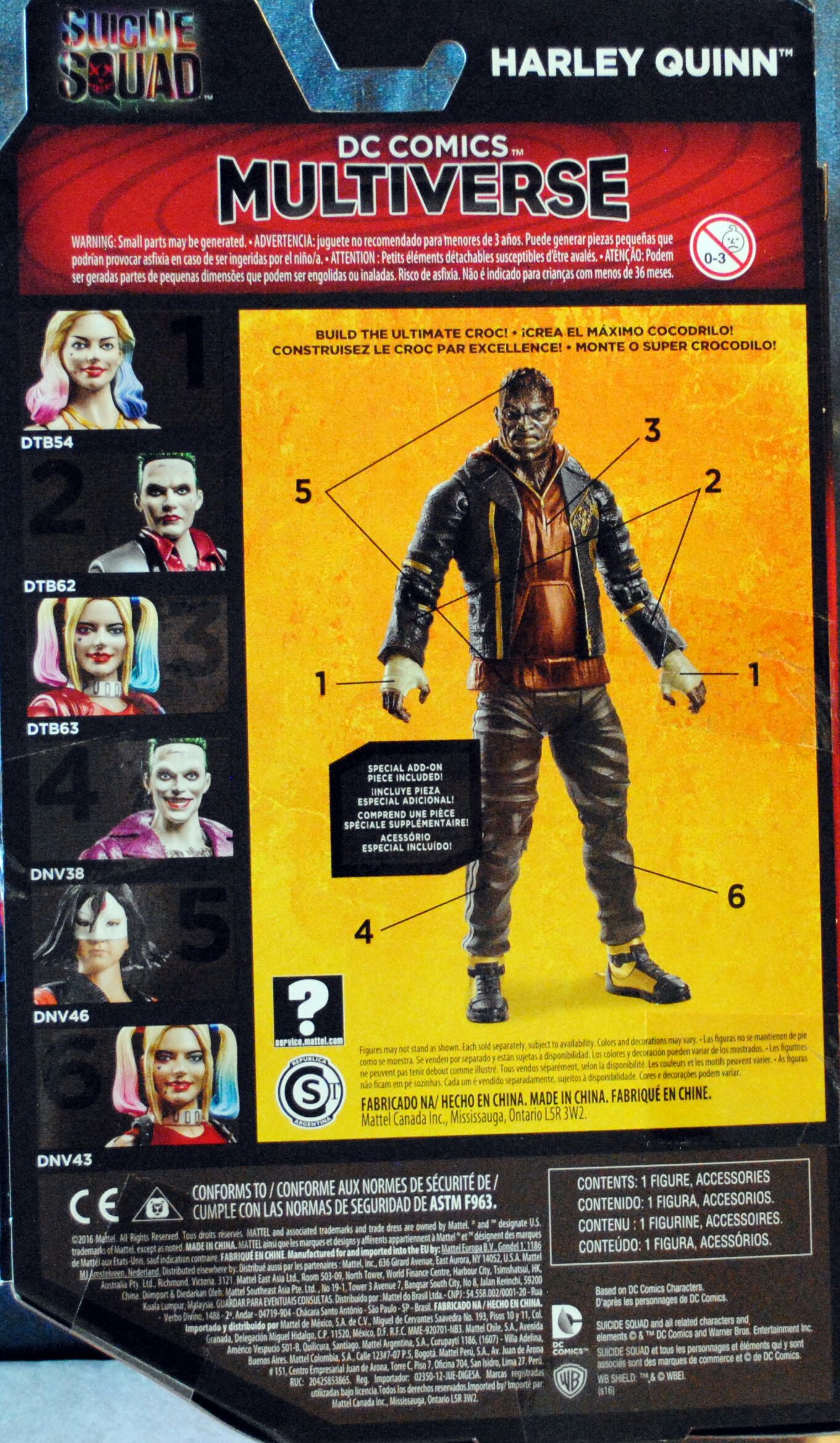 Harley Quinn - DC Mattel (Suicide Squad (2016)) action figure collectible [Barcode 0887961350227] - Main Image 2