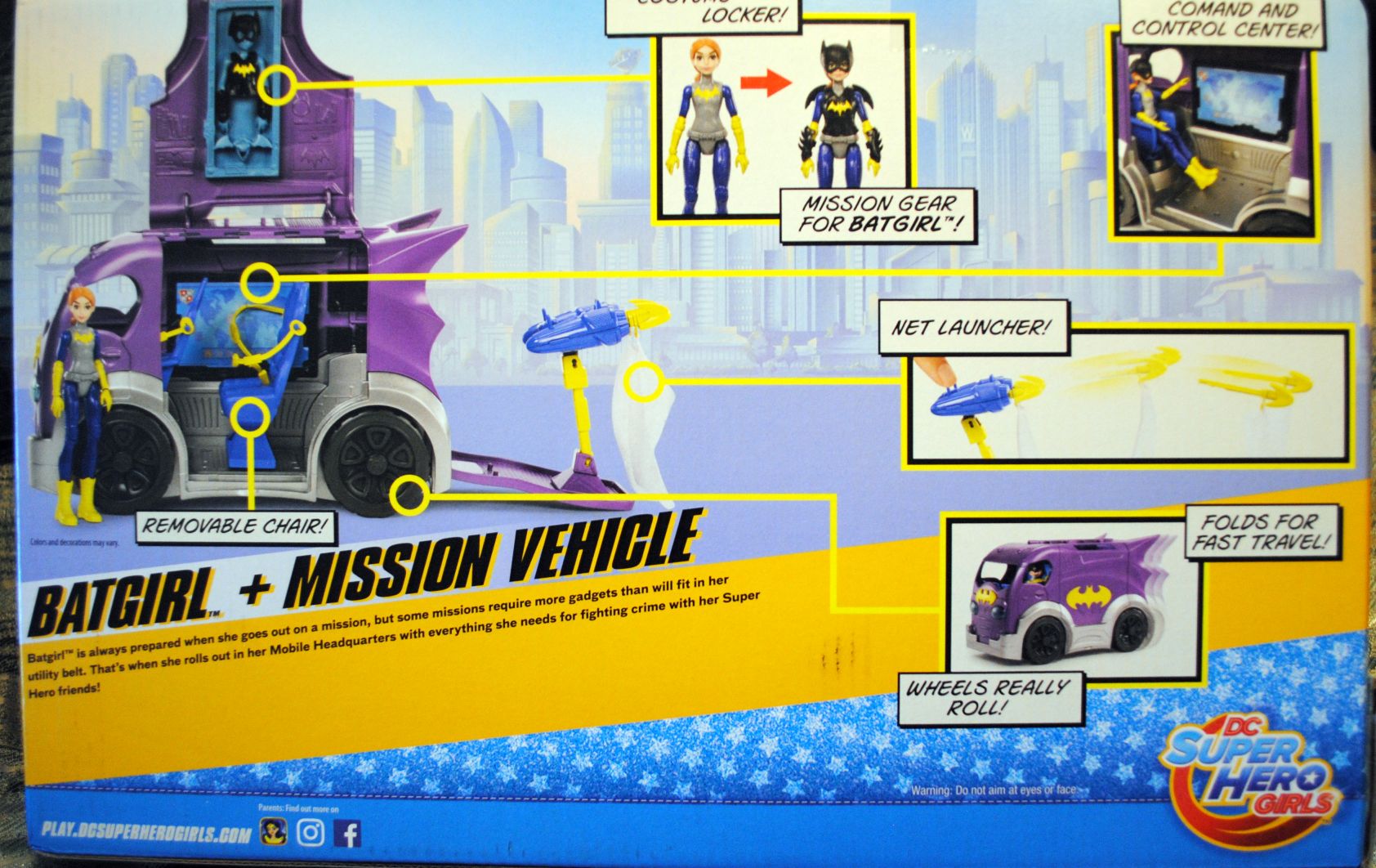 DC Super Hero Girls 6 inch Playset Batgirl Mission Vehicle - DC Mattel (DC Super Hero Girls) action figure collectible [Barcode 0887961368987] - Main Image 2