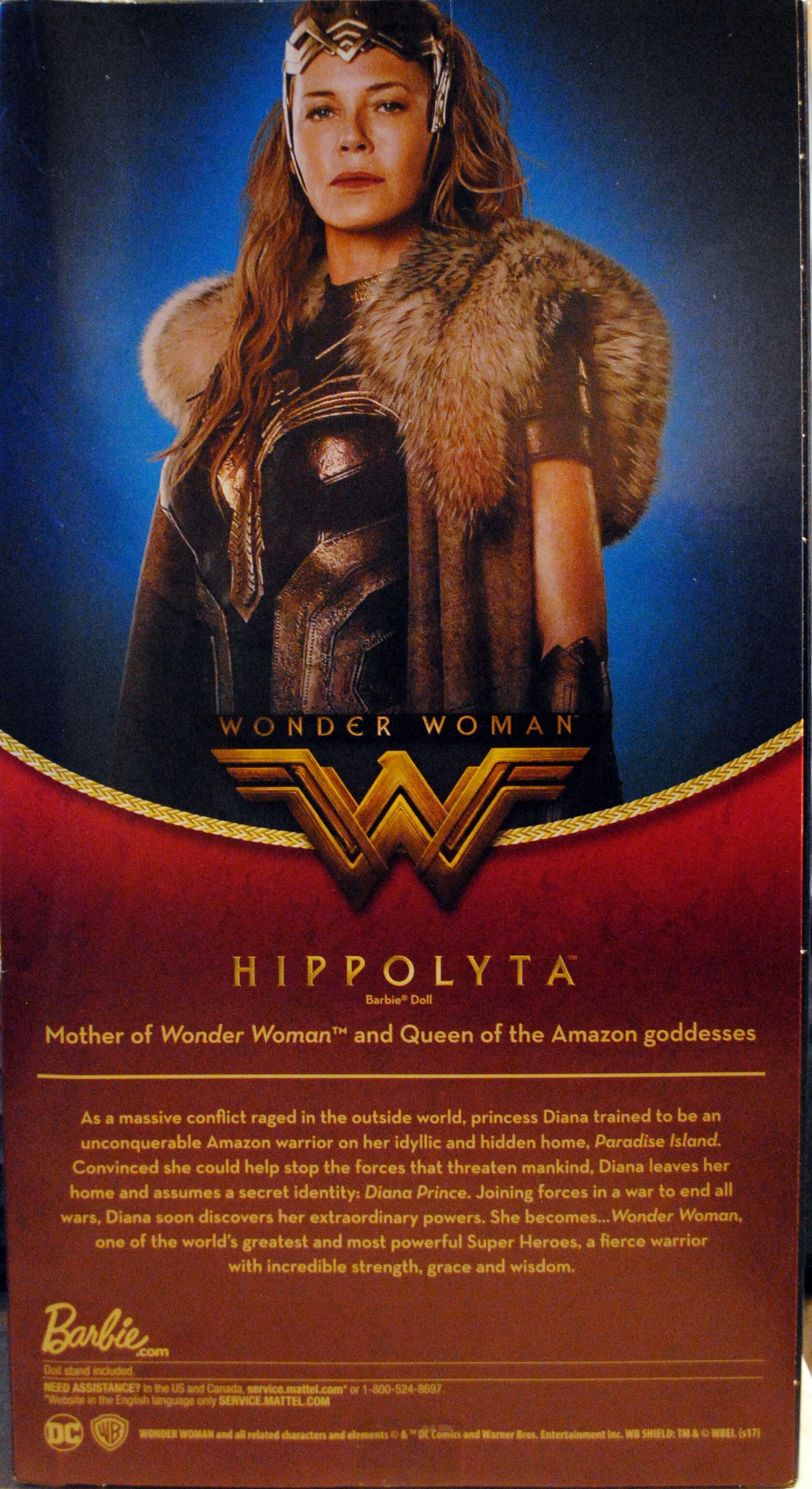 Wonder Woman Movie Barbie Collector Black Label Queen Hippolyta - DC Mattel (The Wonder Woman Movie) action figure collectible [Barcode 0887961379983] - Main Image 2