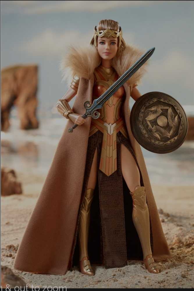 Wonder Woman Movie Barbie Collector Black Label Queen Hippolyta - DC Mattel (The Wonder Woman Movie) action figure collectible [Barcode 0887961379983] - Main Image 3