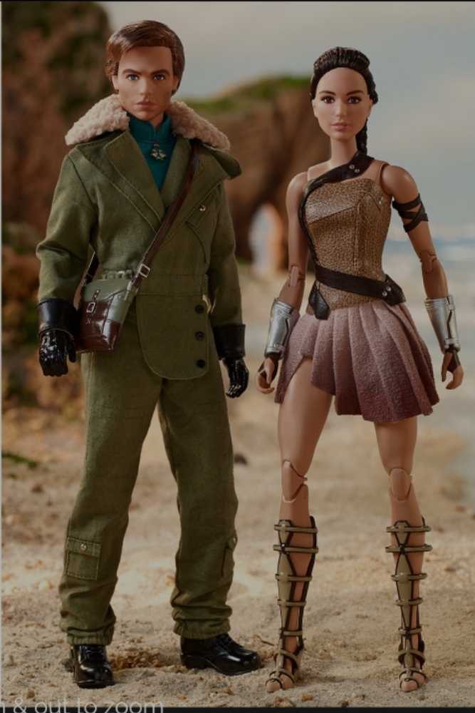 Wonder Woman Movie Barbie Collector Black Label Amazon Wonder Woman and Steve Trevor - DC Mattel (The Wonder Woman Movie) action figure collectible [Barcode 0887961380200] - Main Image 3