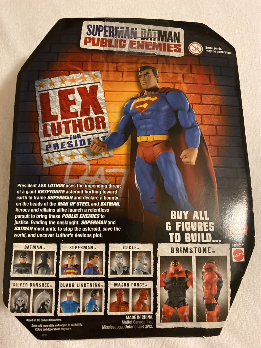 Superman Batman Public Enemies Superman - DC Mattel (Superman) action figure collectible [Barcode 027084829112] - Main Image 2