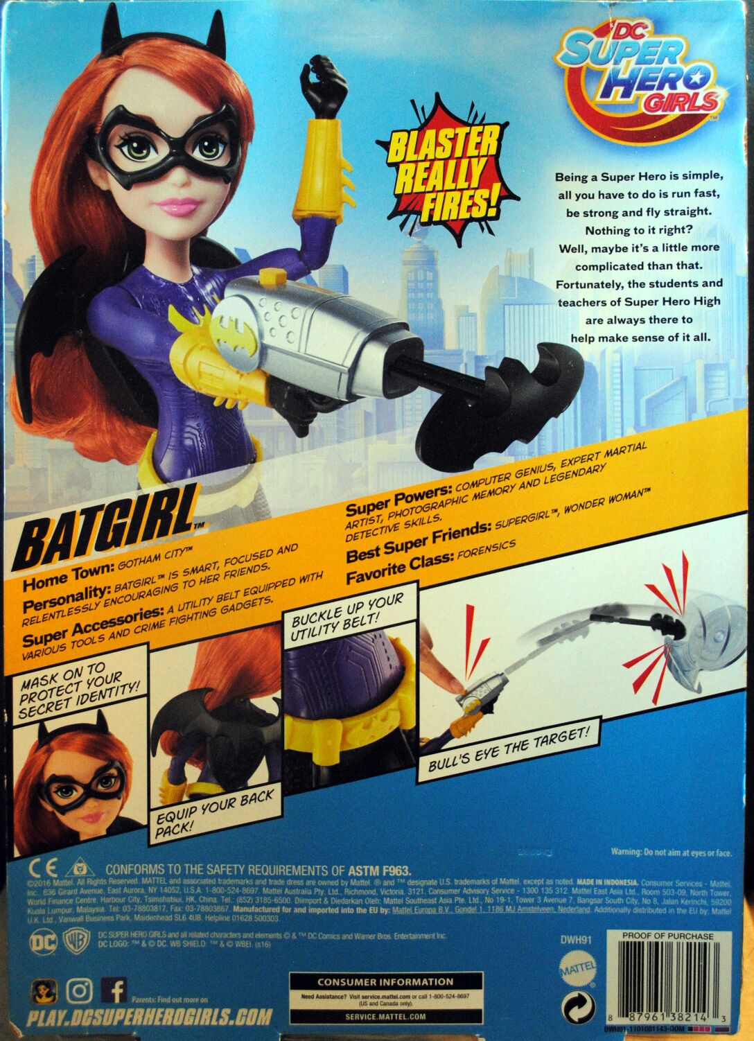 DC Super Hero Girls 12 inch Batgirl Blaster Action - DC Mattel (DC Super Hero Girls) action figure collectible [Barcode 0887961382143] - Main Image 2