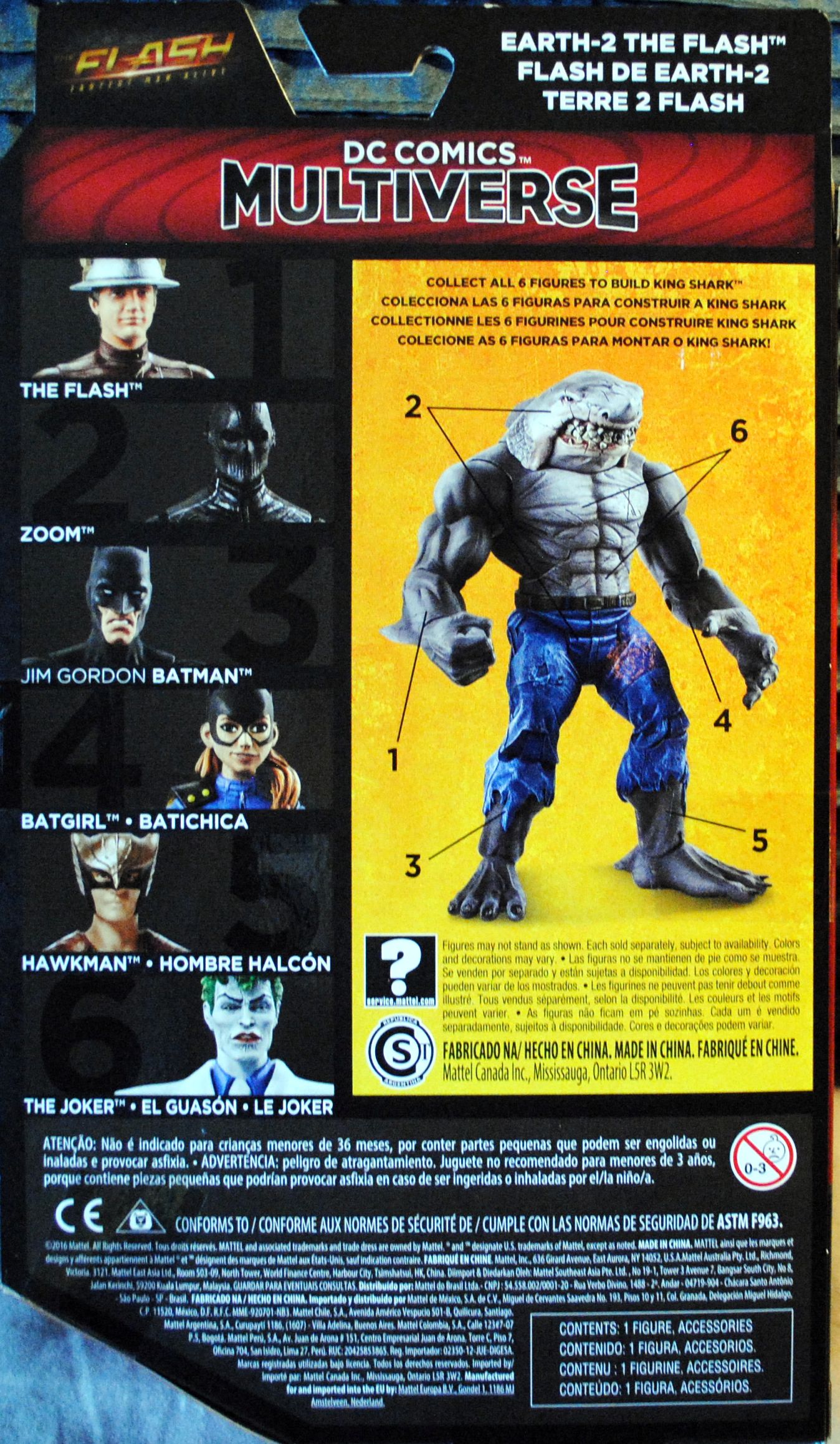 Dc Comics Multiverse The Flash Earth-2 King Shark Series No Baf Tv Loose - DC Mattel (The Flash TV Series) action figure collectible [Barcode 0887961385021] - Main Image 2
