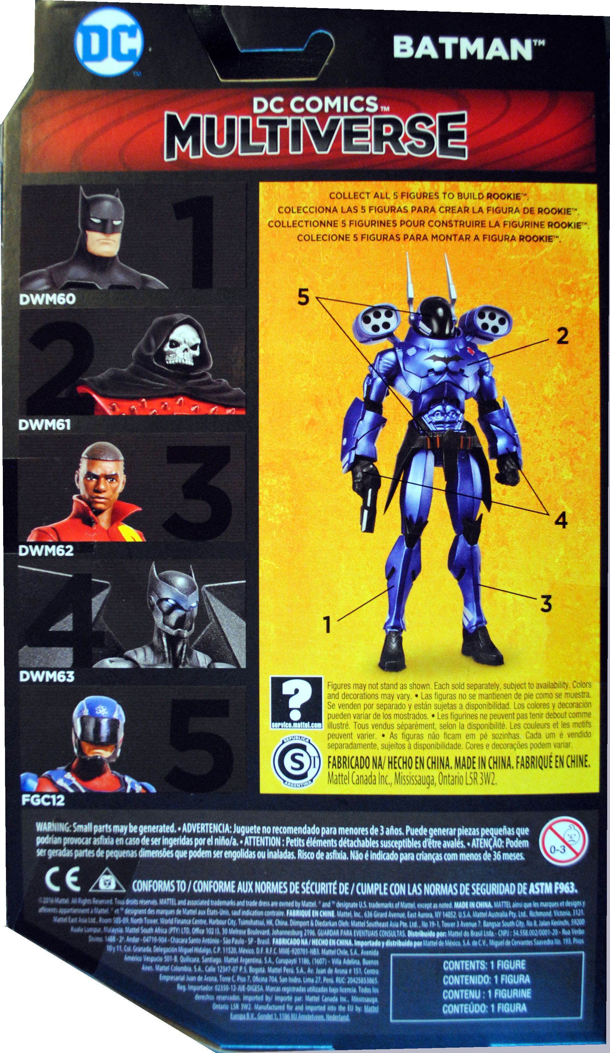 DC Comics Multiverse DC Rebirth Batman - DC Mattel (DC Comics Multivese DC Rebirth) action figure collectible [Barcode 0887961385090] - Main Image 2