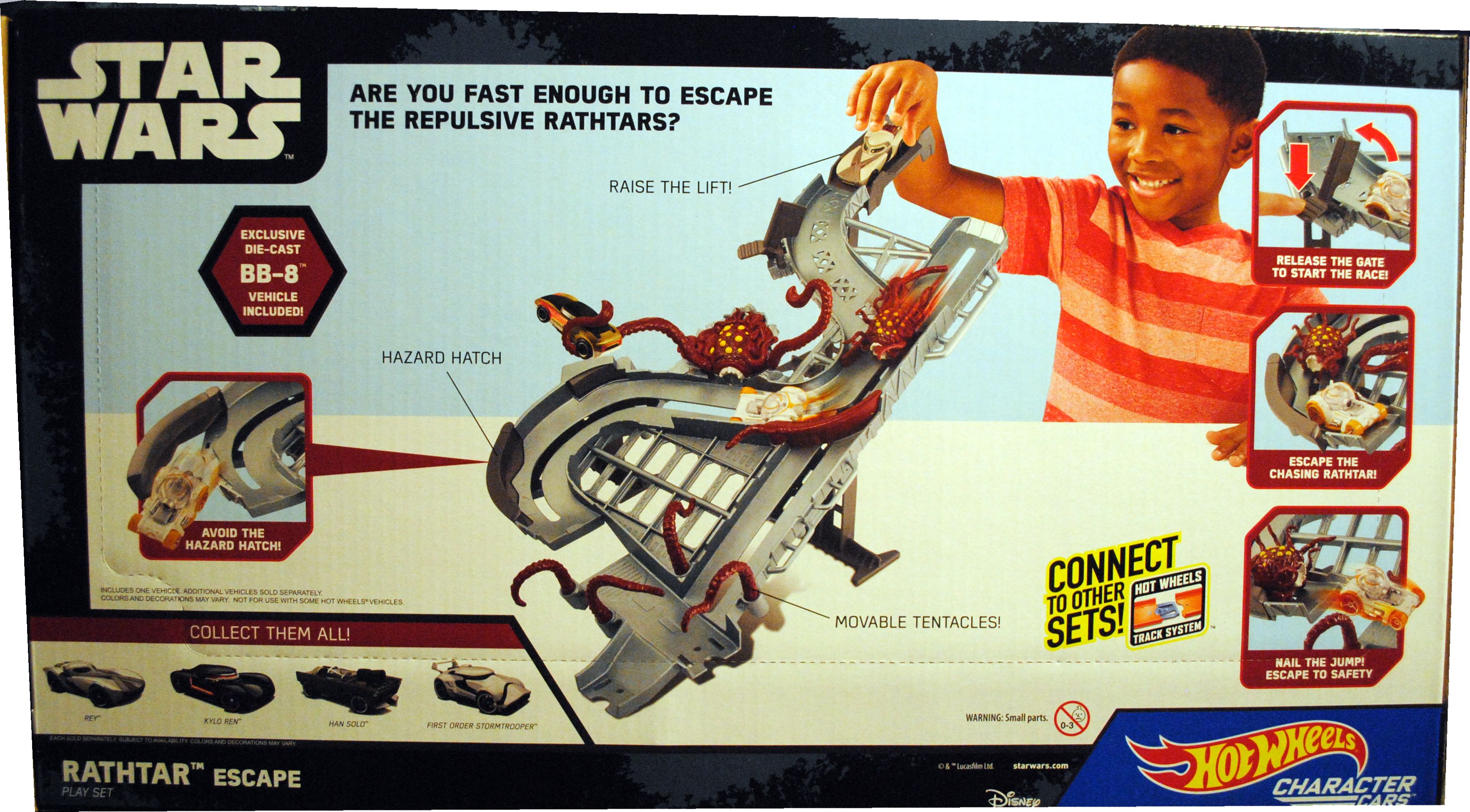 Hot Wheels Star Wars Playset Rathtar Escape - Hot Wheels by Mattel (Hot Wheel Star Wars) action figure collectible [Barcode 0887961385304] - Main Image 2