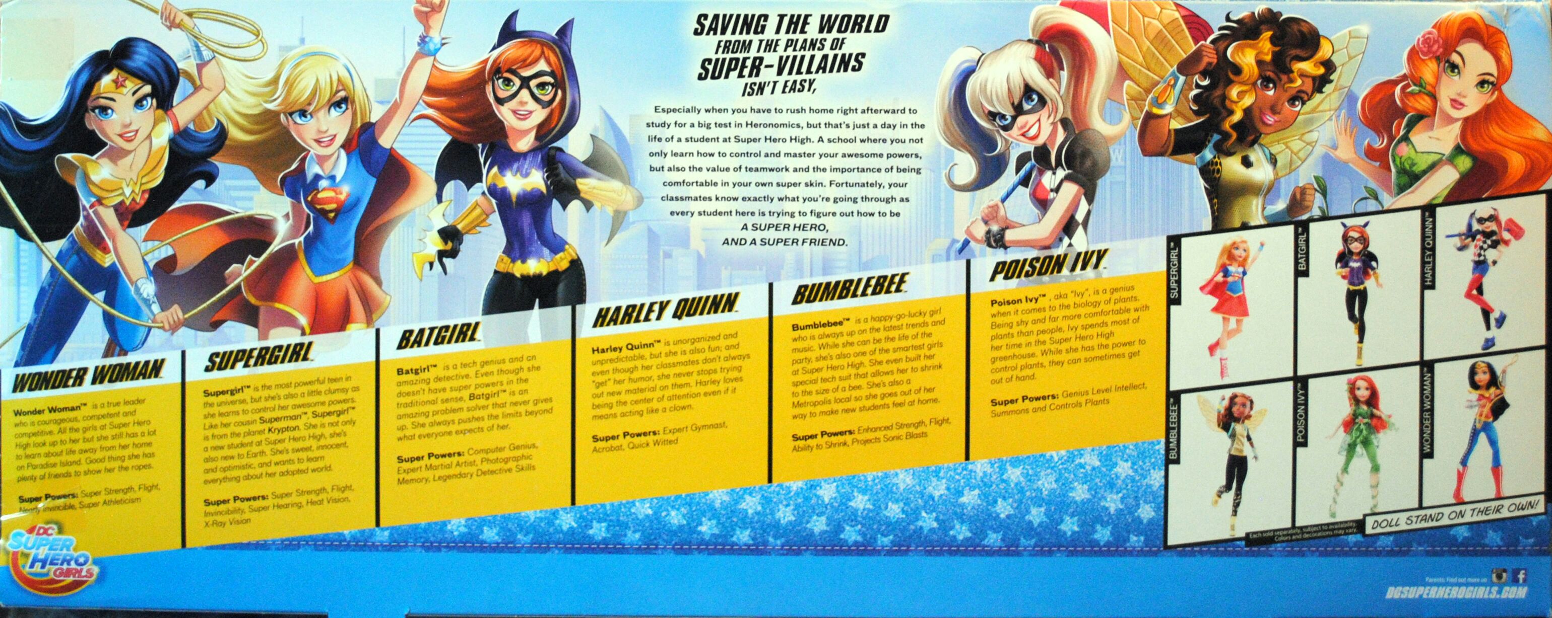 DC Super Hero Girls 6 Inch Ultimate Collection - 6 Pack Dolls - DC Mattel (DC Super Hero Girls) action figure collectible [Barcode 0887961391787] - Main Image 2