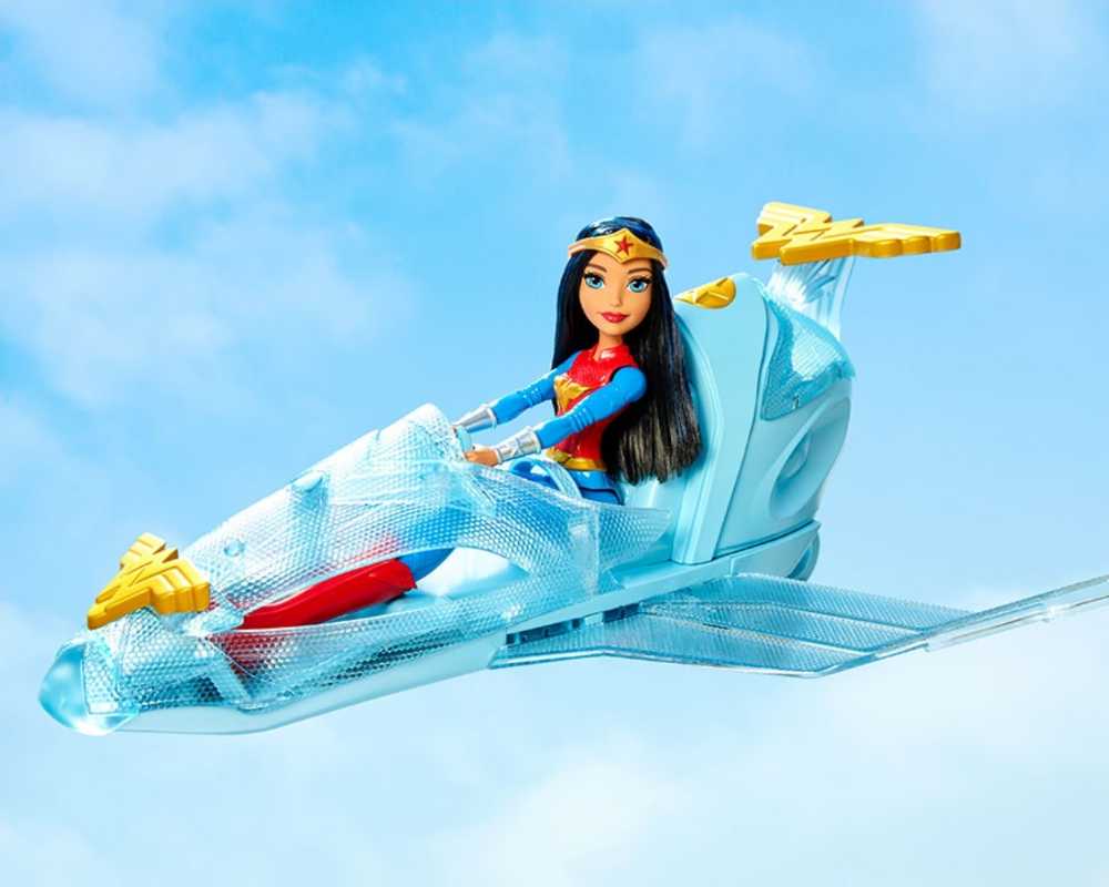 DC Super Hero Girls 12 inch Vehicle Wonder Woman’s Invisible Jet - DC Mattel (DC Super Hero Girls) action figure collectible [Barcode 0887961418064] - Main Image 3
