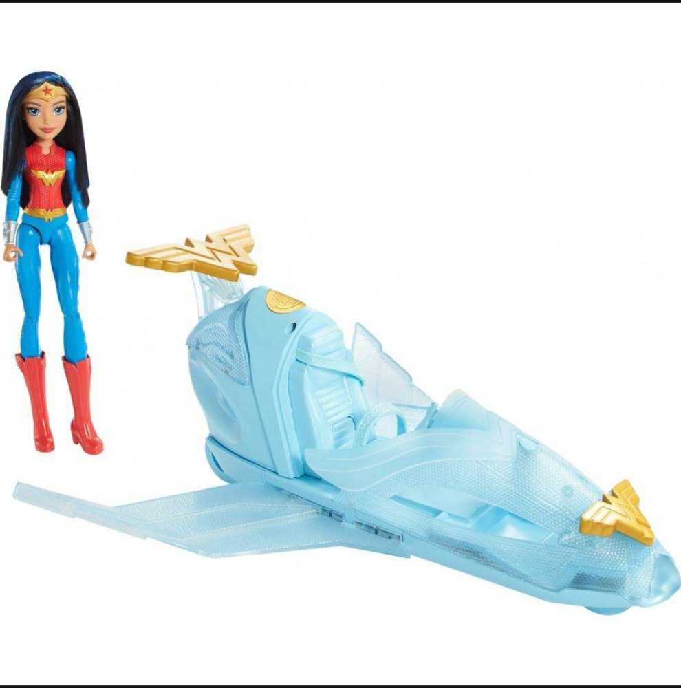 DC Super Hero Girls 12 inch Vehicle Wonder Woman’s Invisible Jet - DC Mattel (DC Super Hero Girls) action figure collectible [Barcode 0887961418064] - Main Image 4