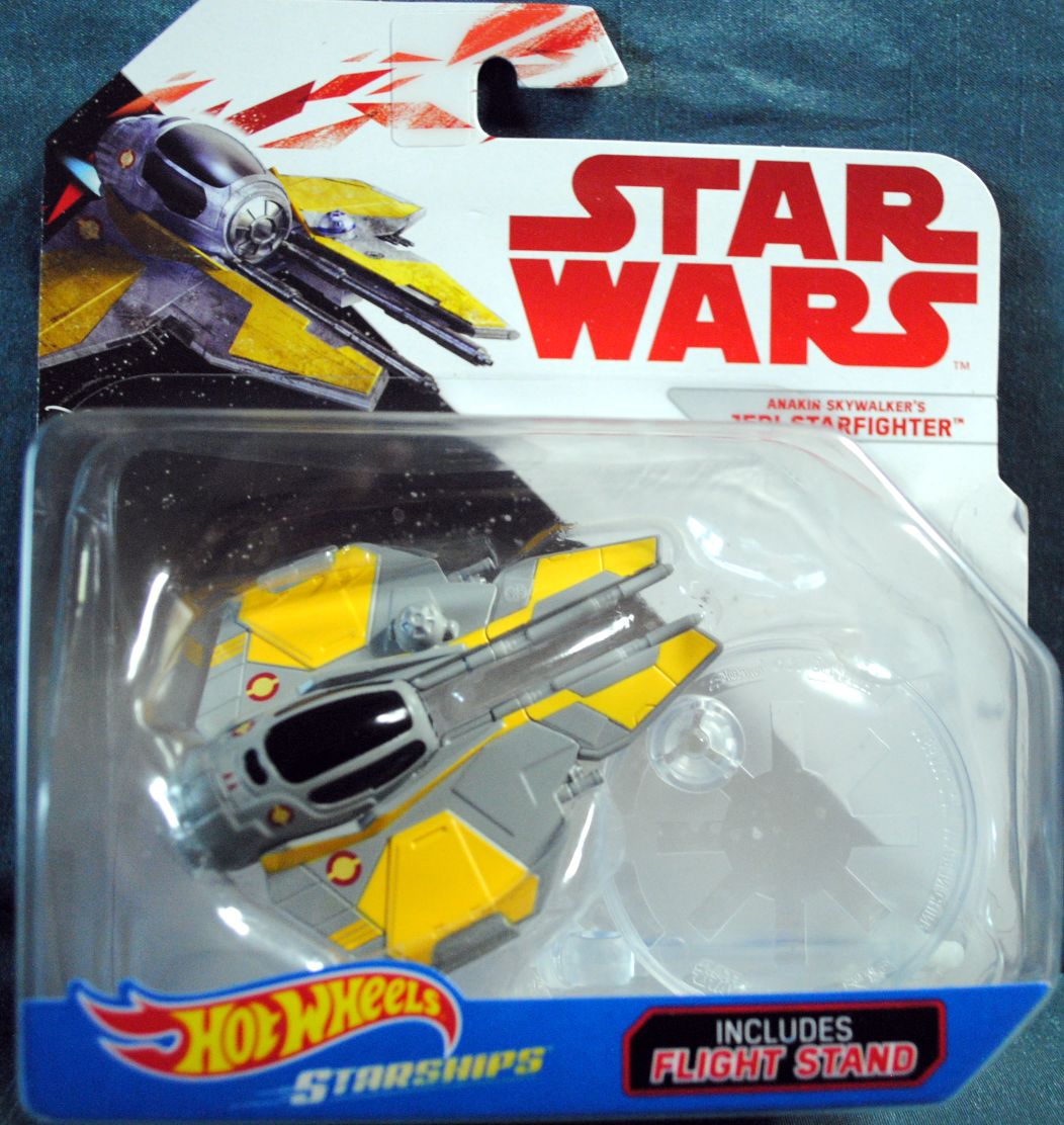 Hot Wheels Star Wars Vehicle Anakin Skywalker’s Jedi Starfighter Last Jedi - Hot Wheels by Mattel (Star Wars Hot Wheels) action figure collectible [Barcode 0887961426991] - Main Image 1