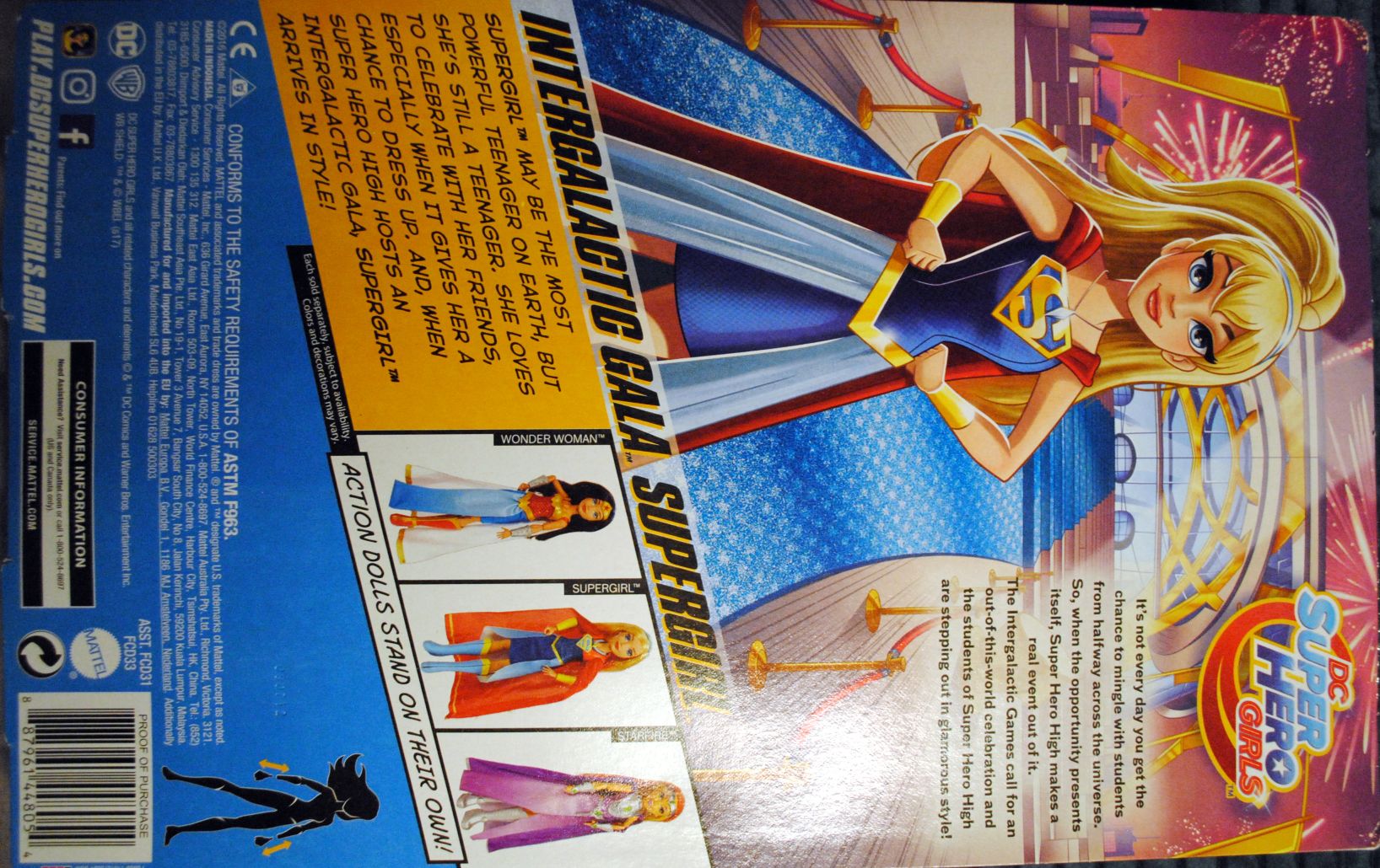 DC Super Hero Girls 12 Intergalactic Gala Supergirl doll - DC Mattel (DC Super Hero Girls) action figure collectible [Barcode 0887961448054] - Main Image 2