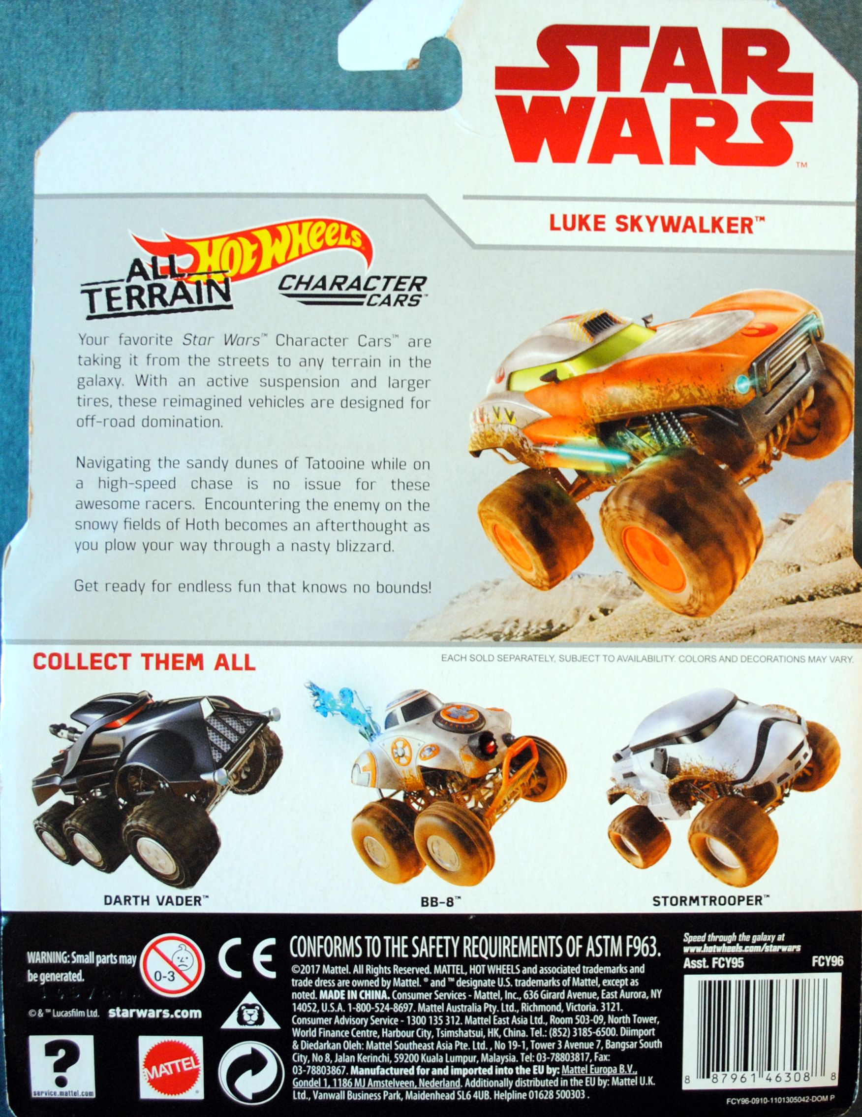 Hot Wheels Star Wars Character BB-8 All Terrain Last Jedi - Hot Wheels by Mattel (Star Wars Hot Wheels) action figure collectible [Barcode 0887961463132] - Main Image 2