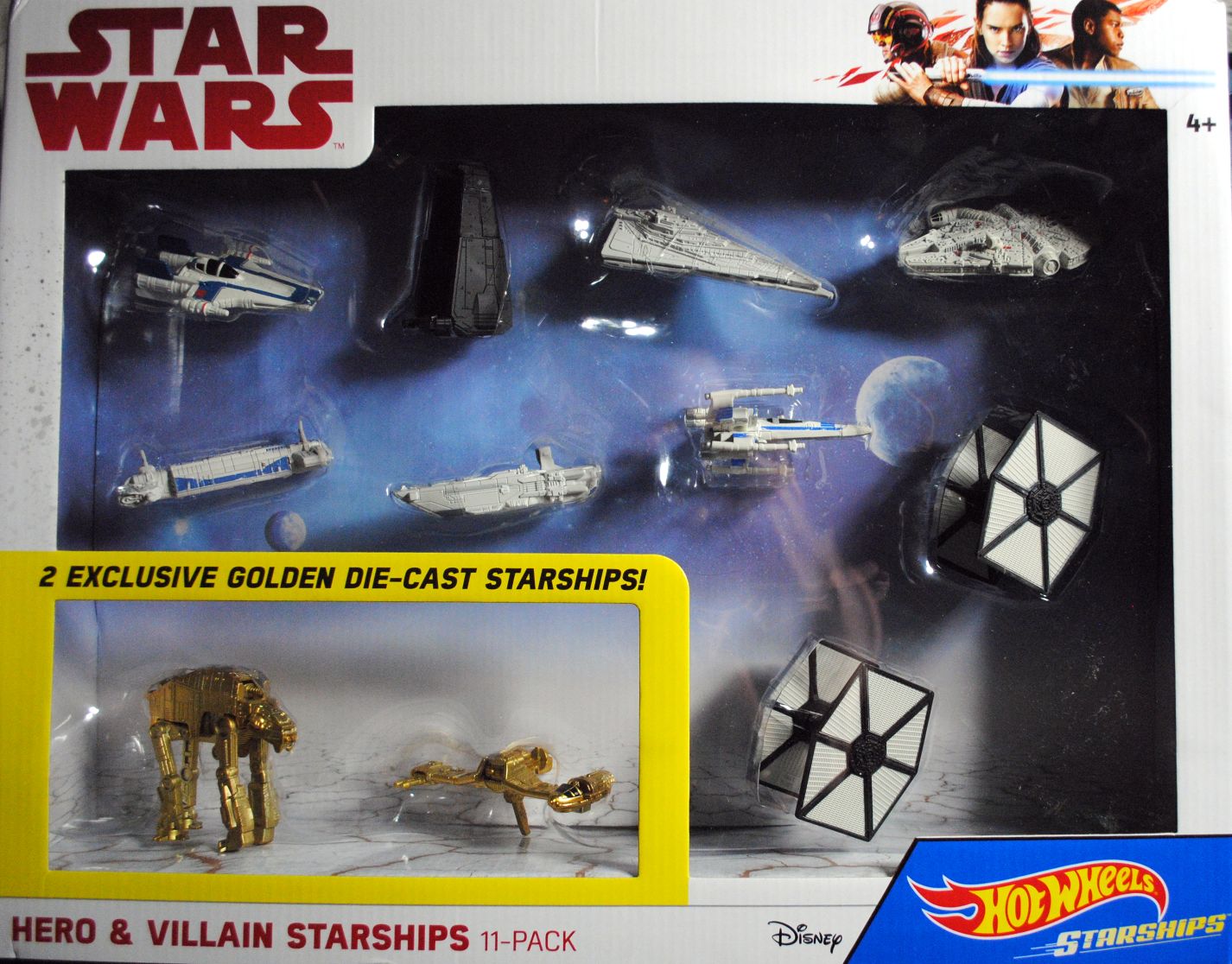 Hot Wheels Star Wars Vehicle11 pack Hero & Villain Last Jedi - Hot Wheels by Mattel (Star Wars Hot Wheels) action figure collectible [Barcode 0887961472769] - Main Image 1