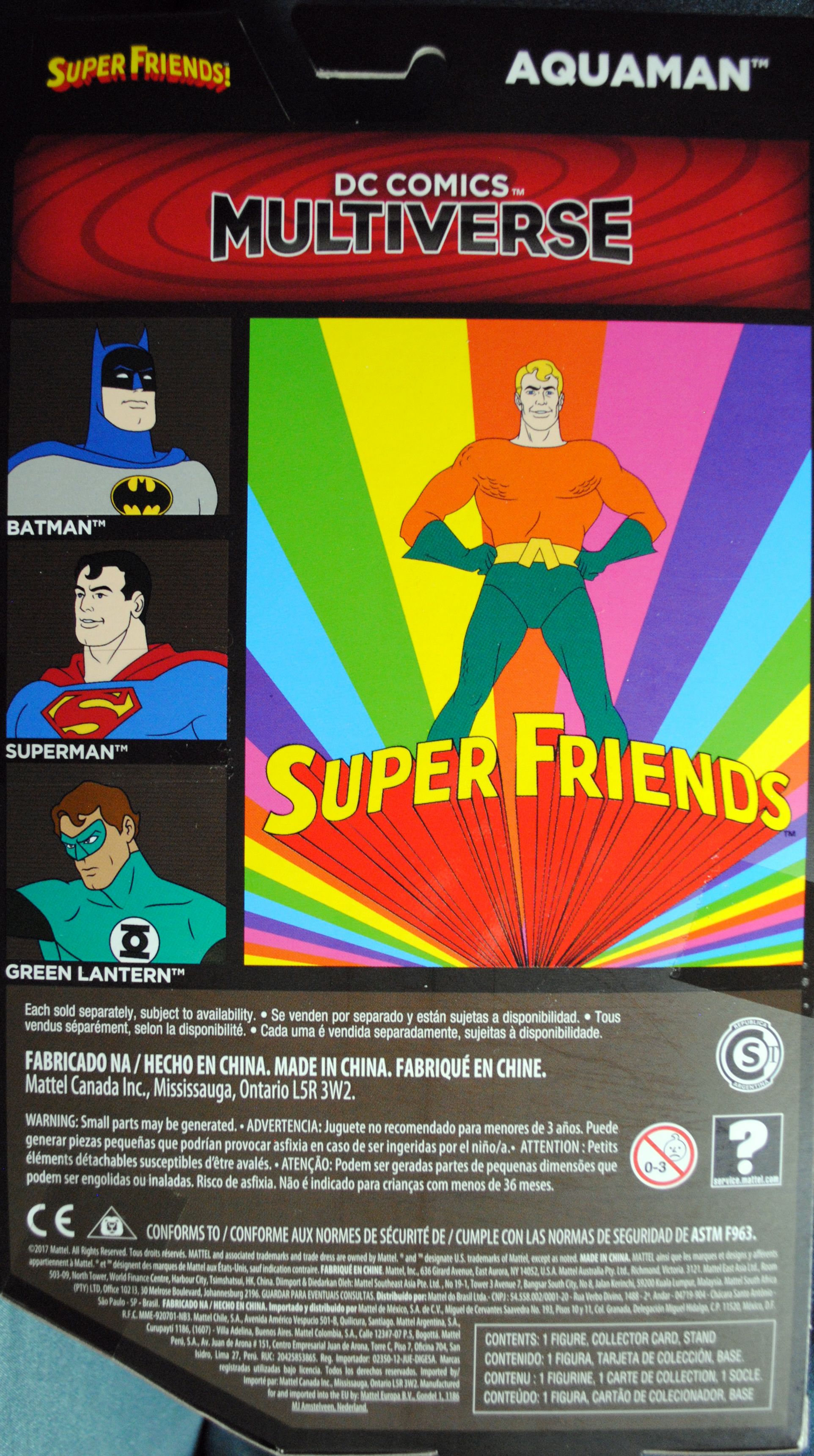 Superfriends Aquaman - Mattel (DC M. Mattel Deluxe) action figure collectible [Barcode 0887961483857] - Main Image 2