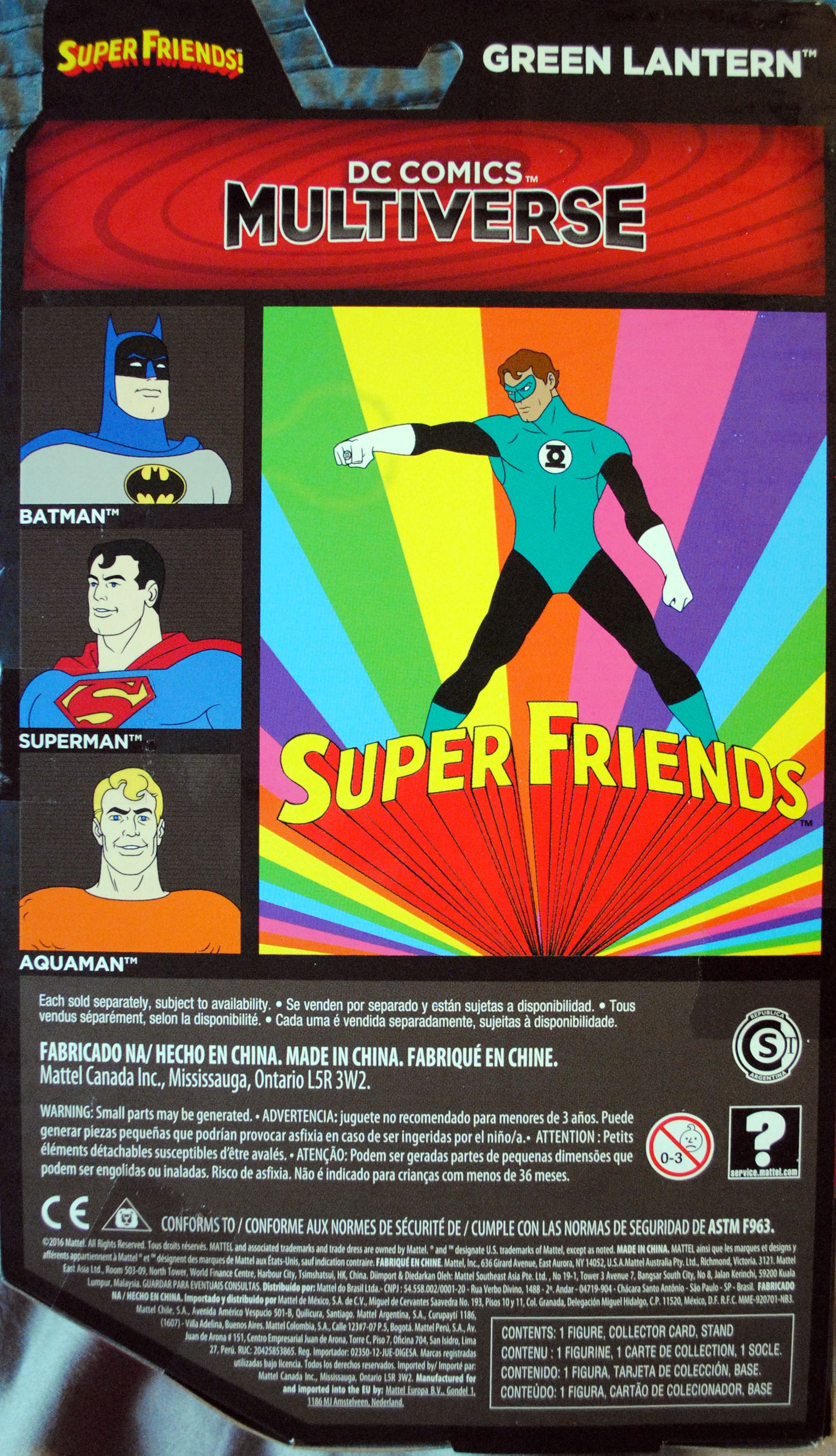 Superfriends Green Lantern - Mattel (DC Multiverse) (Superfriends Cartoon Show) action figure collectible [Barcode 0887961483888] - Main Image 2