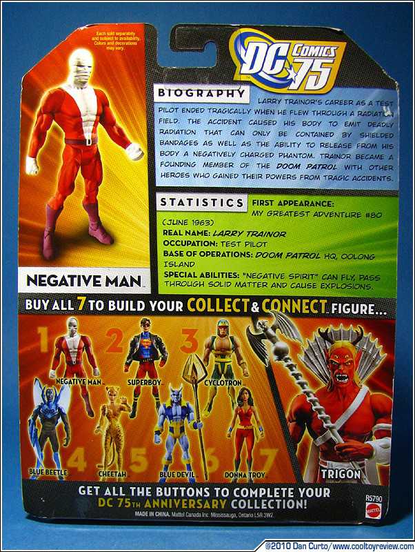 Negative Man [Wrapped Face] - Mattel (DC Universe Classics) action figure collectible [Barcode 027084831368] - Main Image 4