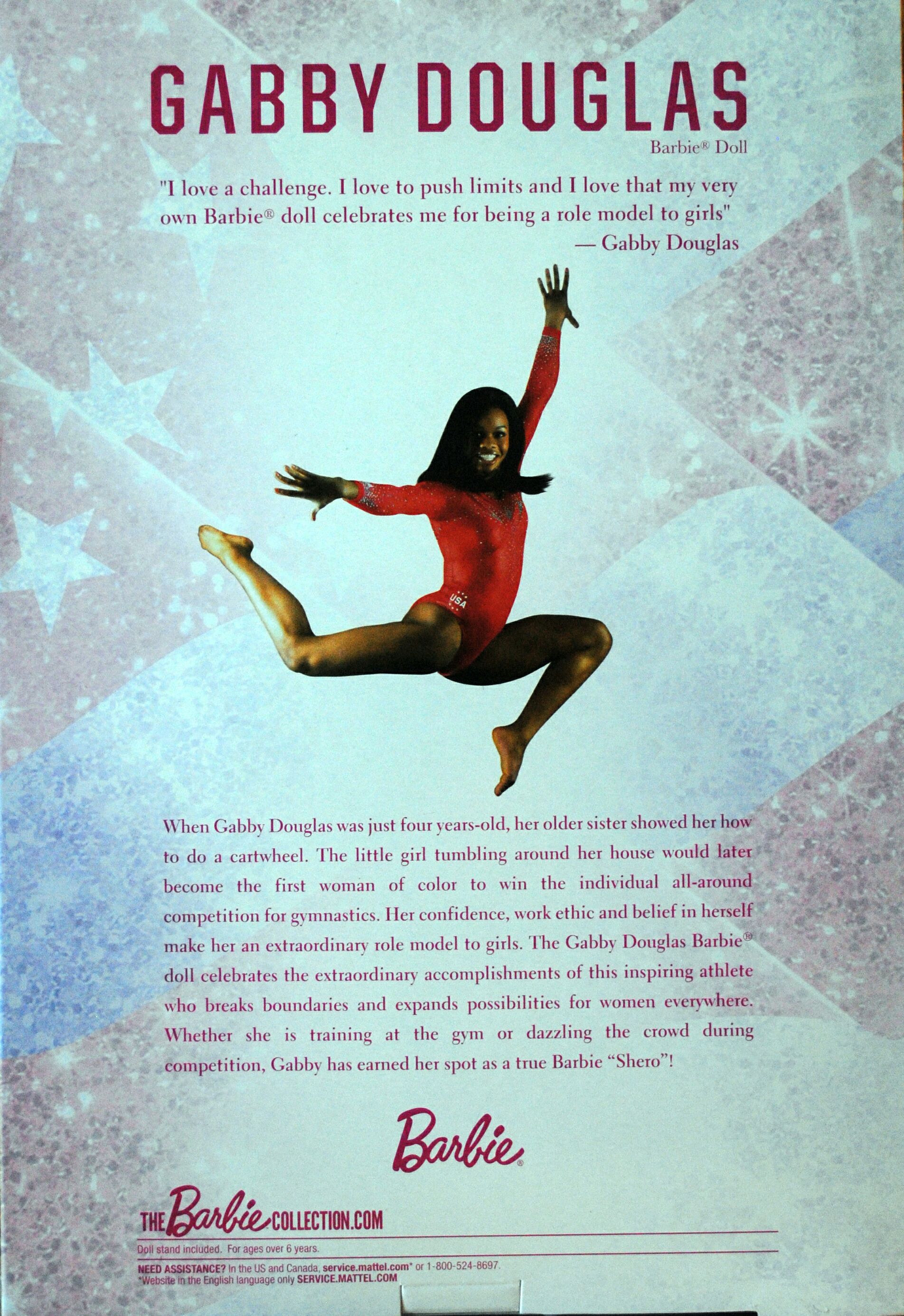 Mattle Barbie Collector Pink Label Gabby Douglas Doll - Mattel (Olympic Gymnastics) action figure collectible [Barcode 0887961501032] - Main Image 2