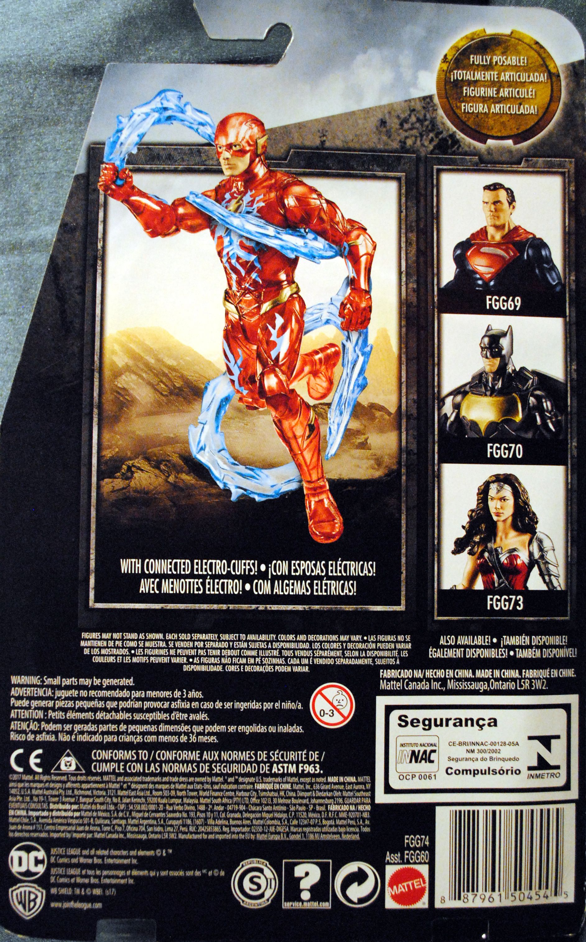 Flash (Electro-Strike Action) from the Justice League Movie - DC Mattel (Justice League Movie) action figure collectible [Barcode 0887961504545] - Main Image 2