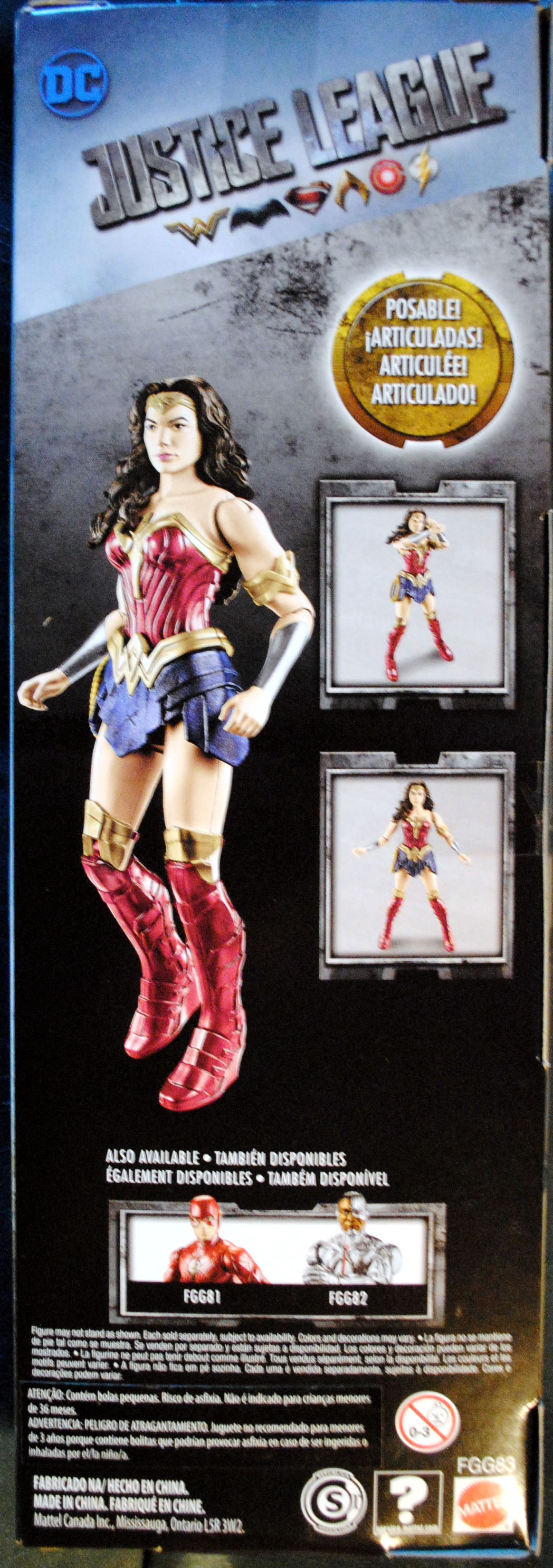 Wonder Woman - Diana Prince (Justice League) - Mattel (Justice League Movie) action figure collectible [Barcode 0887961504620] - Main Image 2
