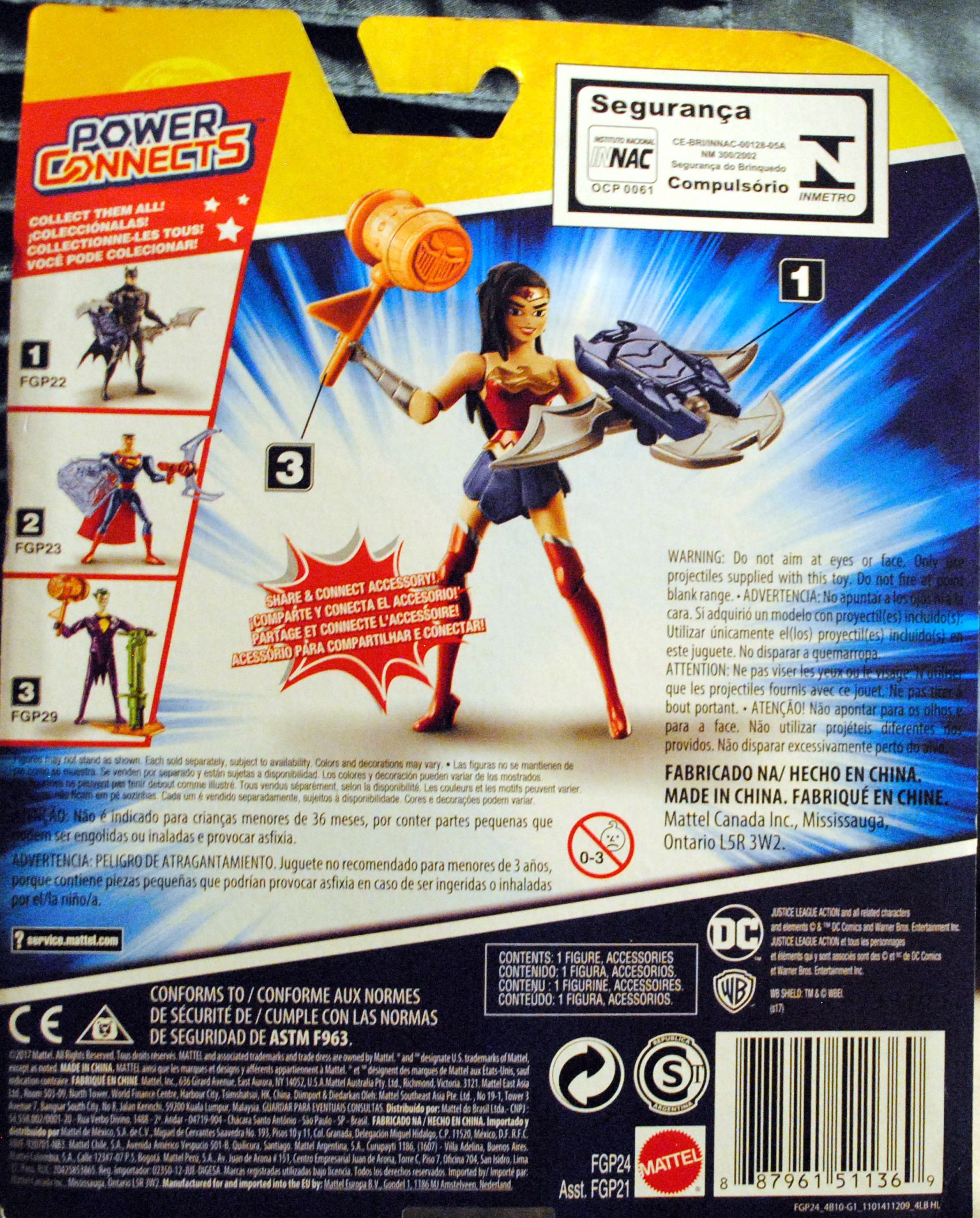 DC Justice League Action Wonder Woman 4.5 - DC Mattel (Justice League Action) action figure collectible [Barcode 0887961511369] - Main Image 2