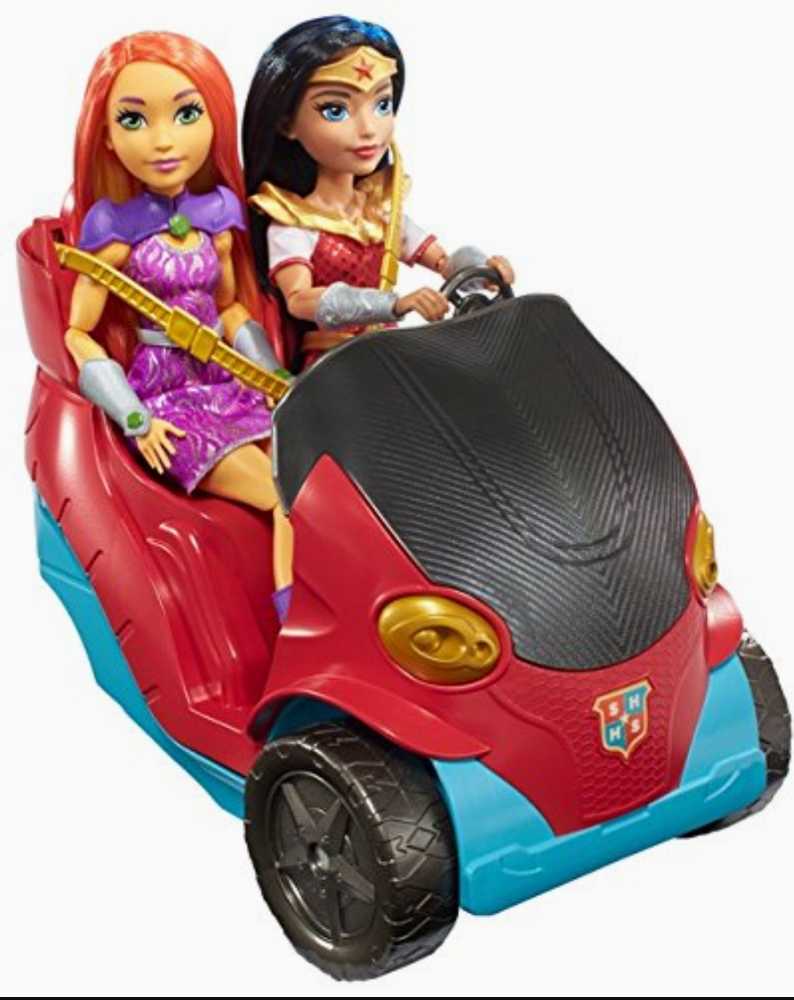 DC Super Hero Girls 12 inch Vehicle School Bus & Command Center - DC Mattel (DC Super Hero Girls) action figure collectible [Barcode 0887961518313] - Main Image 4