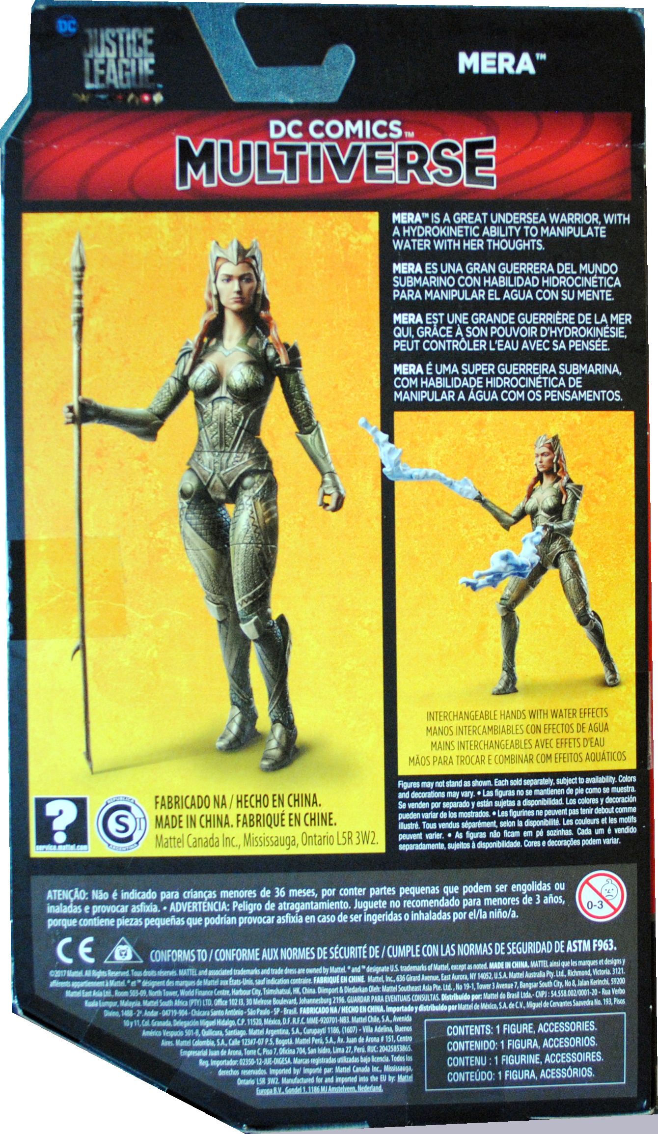 DC Comics Multiverse Justice League Mera - DC Mattel (Dc Comics Multiverse) action figure collectible [Barcode 0887961524918] - Main Image 2