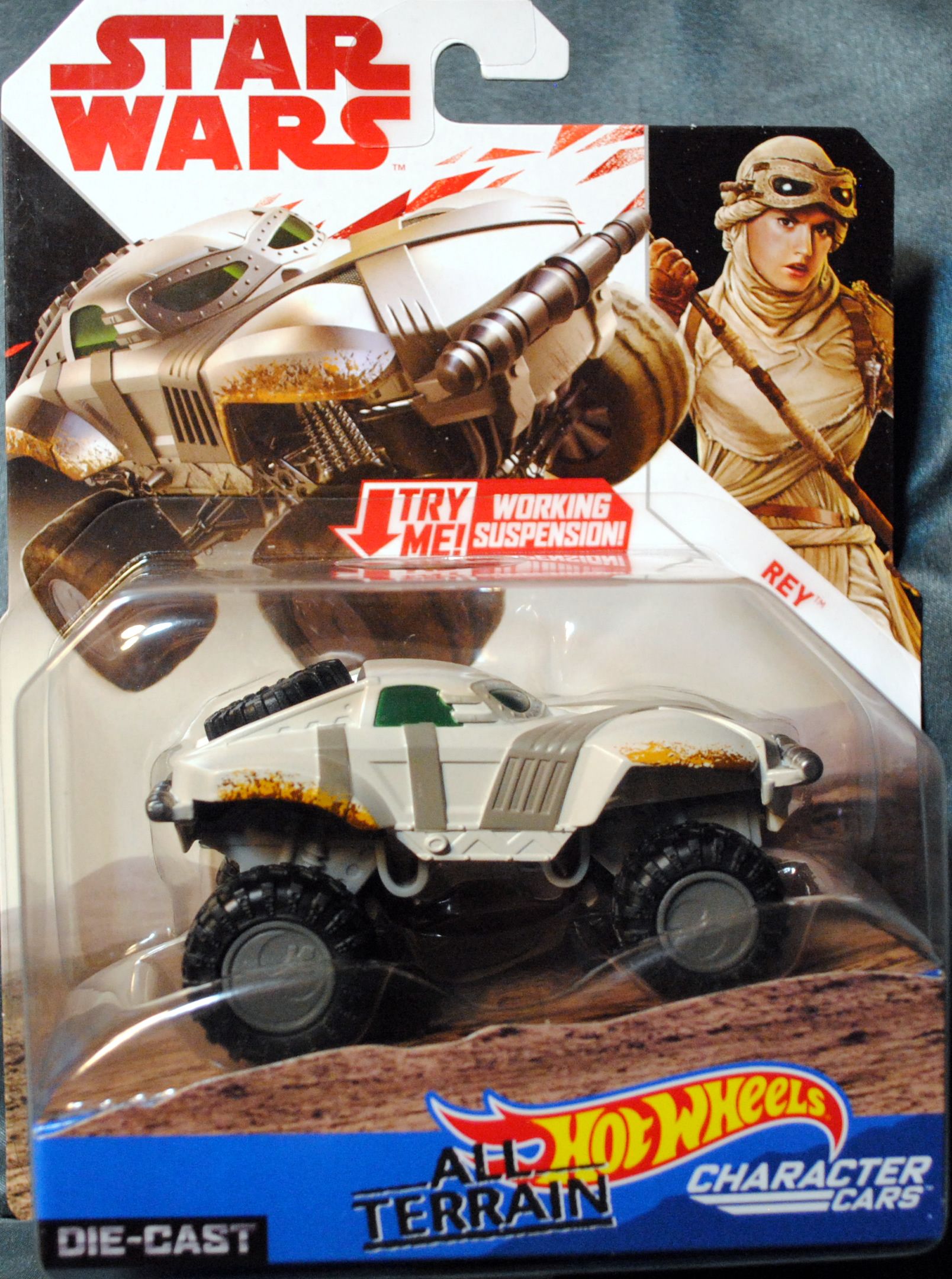 Hot Wheels Star Wars Character Rey All Terrain Last Jedi - Hot Wheels by Mattel (Star Wars Hot Wheels) action figure collectible [Barcode 0887961534115] - Main Image 1