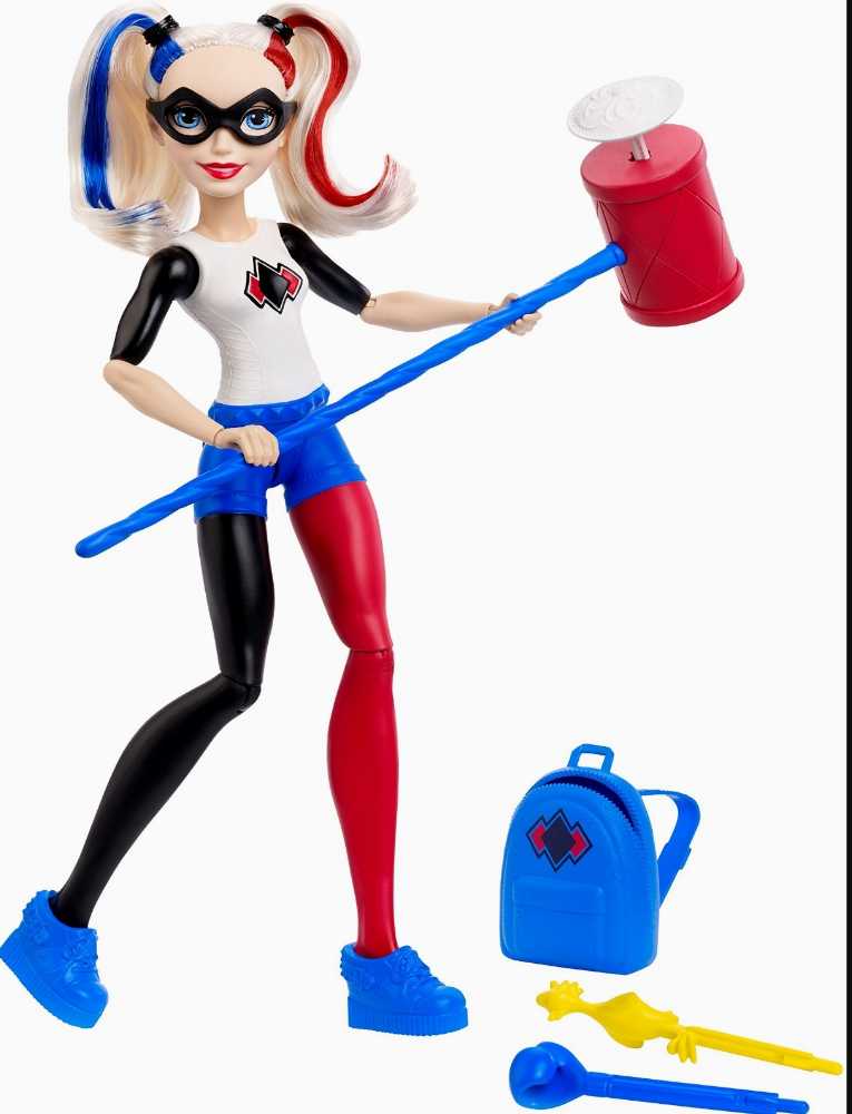 DC Super Hero Girls 12 inch Harley Quinn Mallet Launcher Doll - DC Mattel (DC Super Hero Girls) action figure collectible [Barcode 0887961536218] - Main Image 3