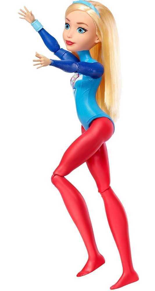 DC Super Hero Girls 12 inch Supergirl Gymnastics Doll - DC Mattel (DC Super Hero Girls) action figure collectible [Barcode 0887961536249] - Main Image 4