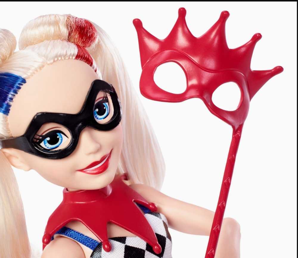 DC Super Hero Girls 12 inch Harley Quinn Masquerade Doll - DC Mattel (DC Super Hero Girls) action figure collectible [Barcode 0887961536263] - Main Image 3
