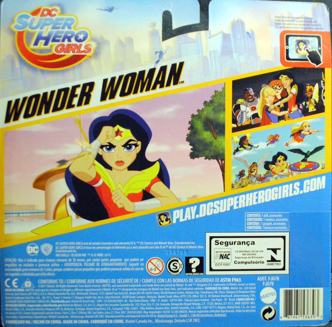 DC Super Hero Girls 6 inch Wonder Woman and her pet Jumpa 2 pack - DC Mattel (DC Super Hero Girls) action figure collectible [Barcode 0887961536393] - Main Image 2