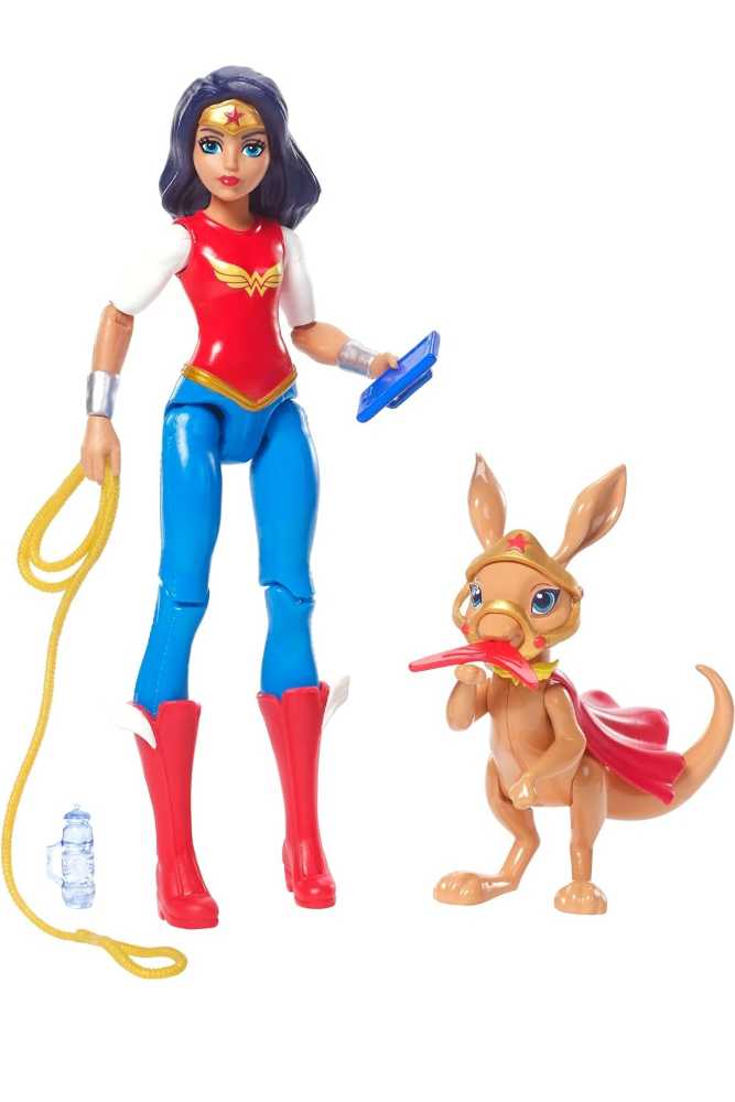 DC Super Hero Girls 6 inch Wonder Woman and her pet Jumpa 2 pack - DC Mattel (DC Super Hero Girls) action figure collectible [Barcode 0887961536393] - Main Image 3