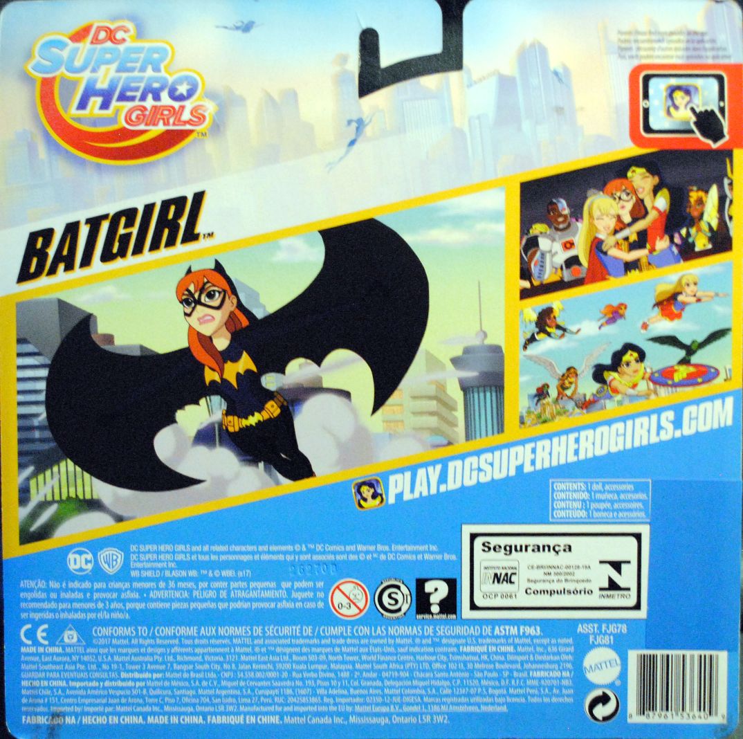 DC Super Hero Girls 6 inch Batgirl and her pet Ace 2 pack - DC Mattel (DC Super Hero Girls Super) action figure collectible [Barcode 0887961536409] - Main Image 2