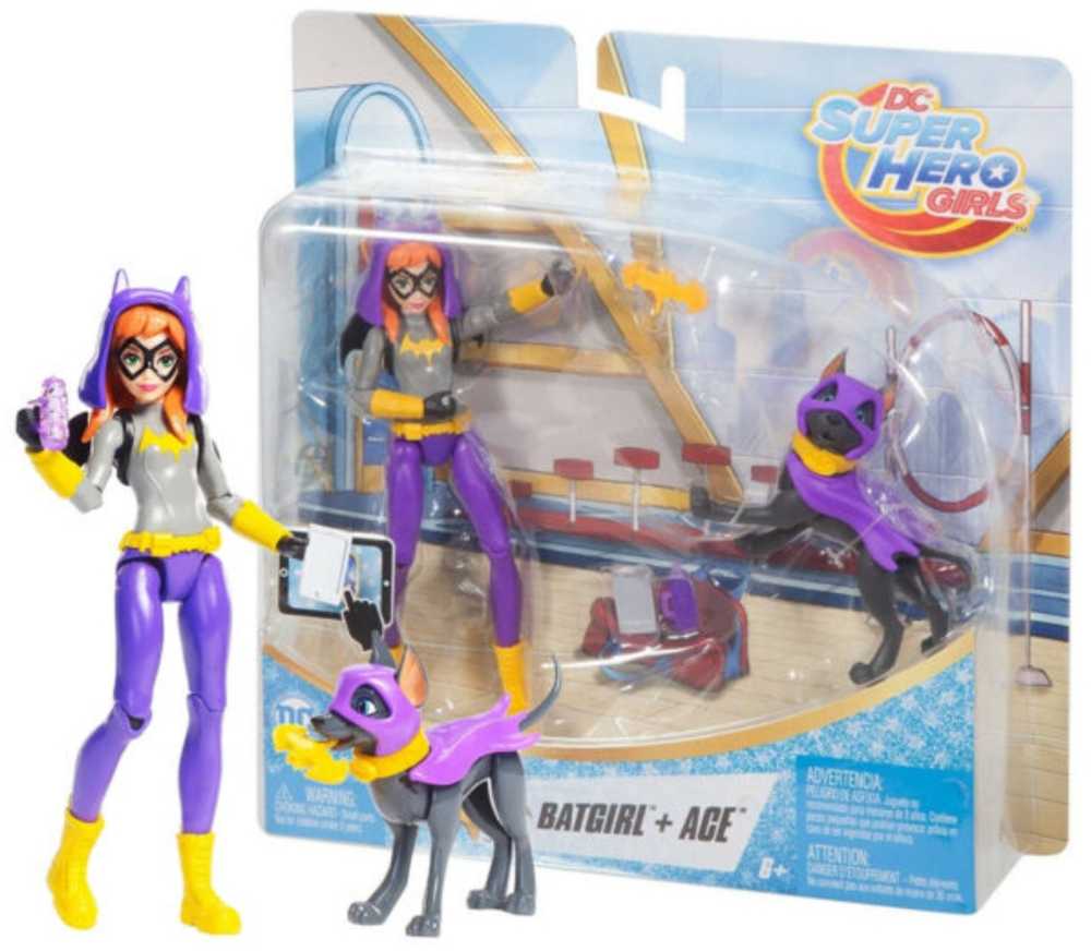 DC Super Hero Girls 6 inch Batgirl and her pet Ace 2 pack - DC Mattel (DC Super Hero Girls Super) action figure collectible [Barcode 0887961536409] - Main Image 4