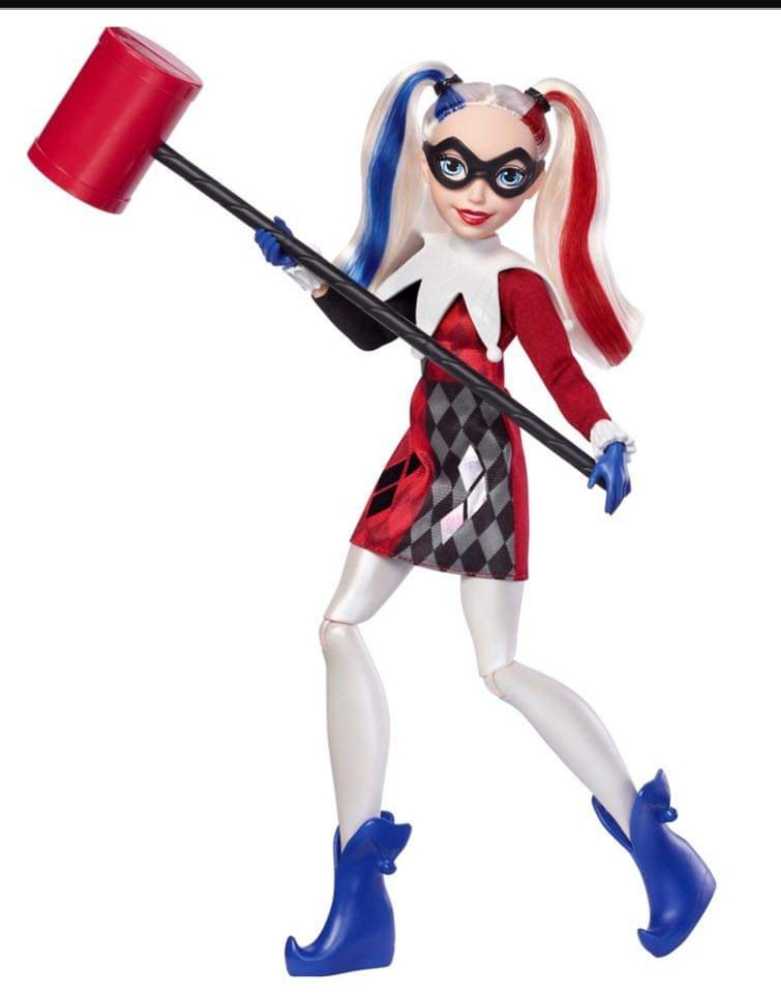 DC Super Hero Girls 12 inch Harley Quinn Comic Classic Edition Doll - DC Mattel (DC Super Hero Girls) action figure collectible [Barcode 0887961536461] - Main Image 4
