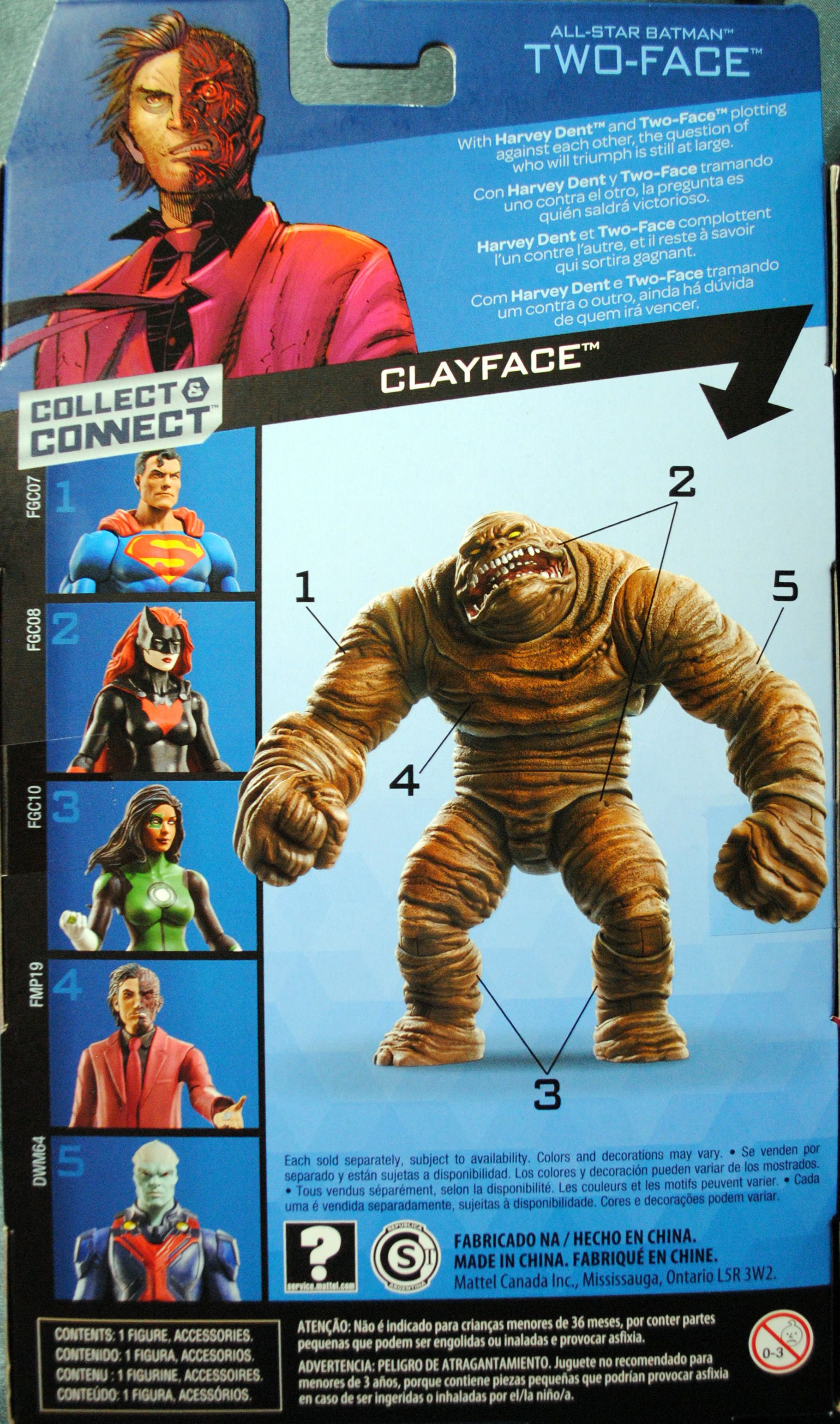 DC Comics Multiverse All-Star Batman Two-face - DC Mattel (All-Star Batman) action figure collectible [Barcode 0887961578805] - Main Image 2