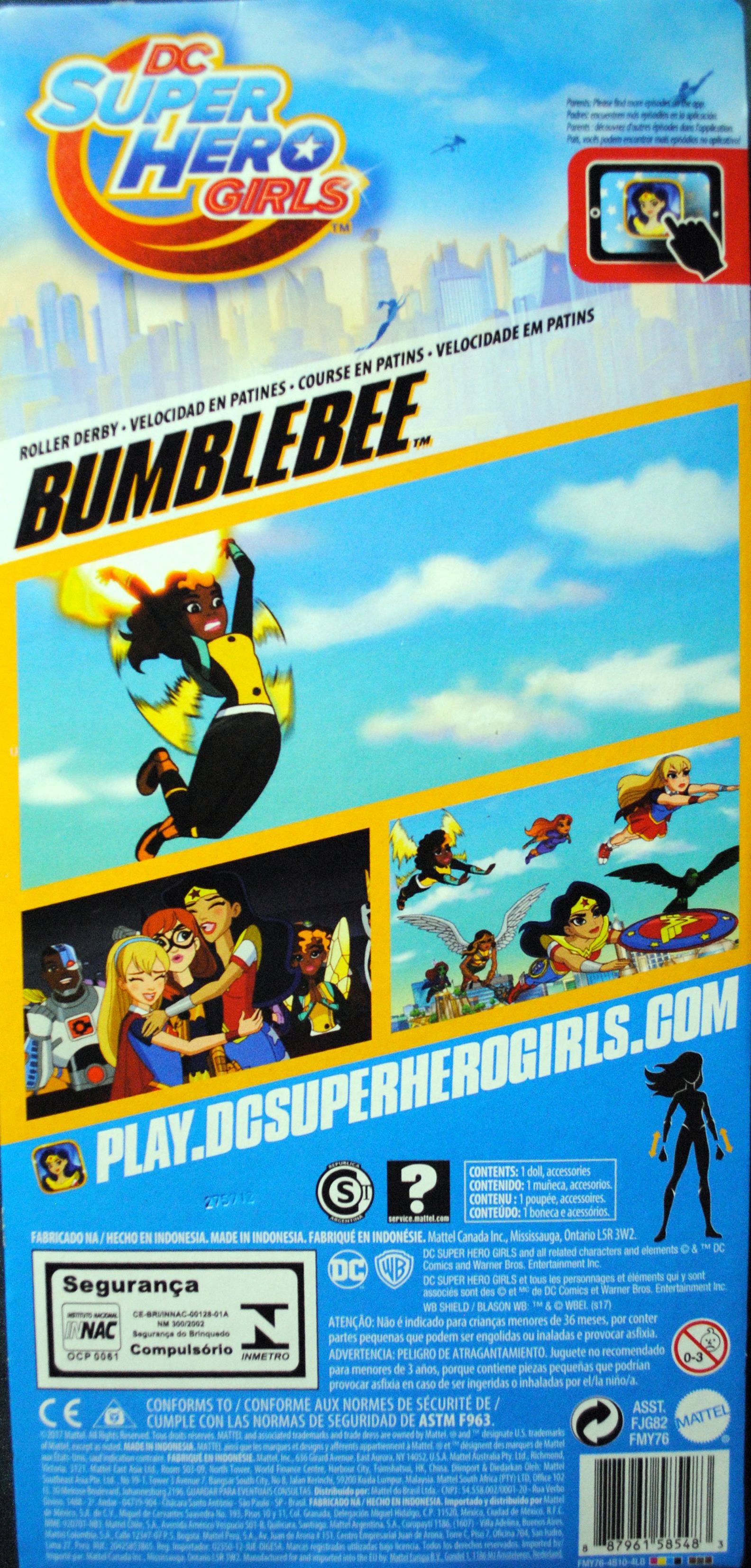 DC Super Hero Girls 12 inch BumbleBee Roller Derby Doll - DC Mattel (DC Super Hero Girls) action figure collectible [Barcode 0887961585483] - Main Image 2