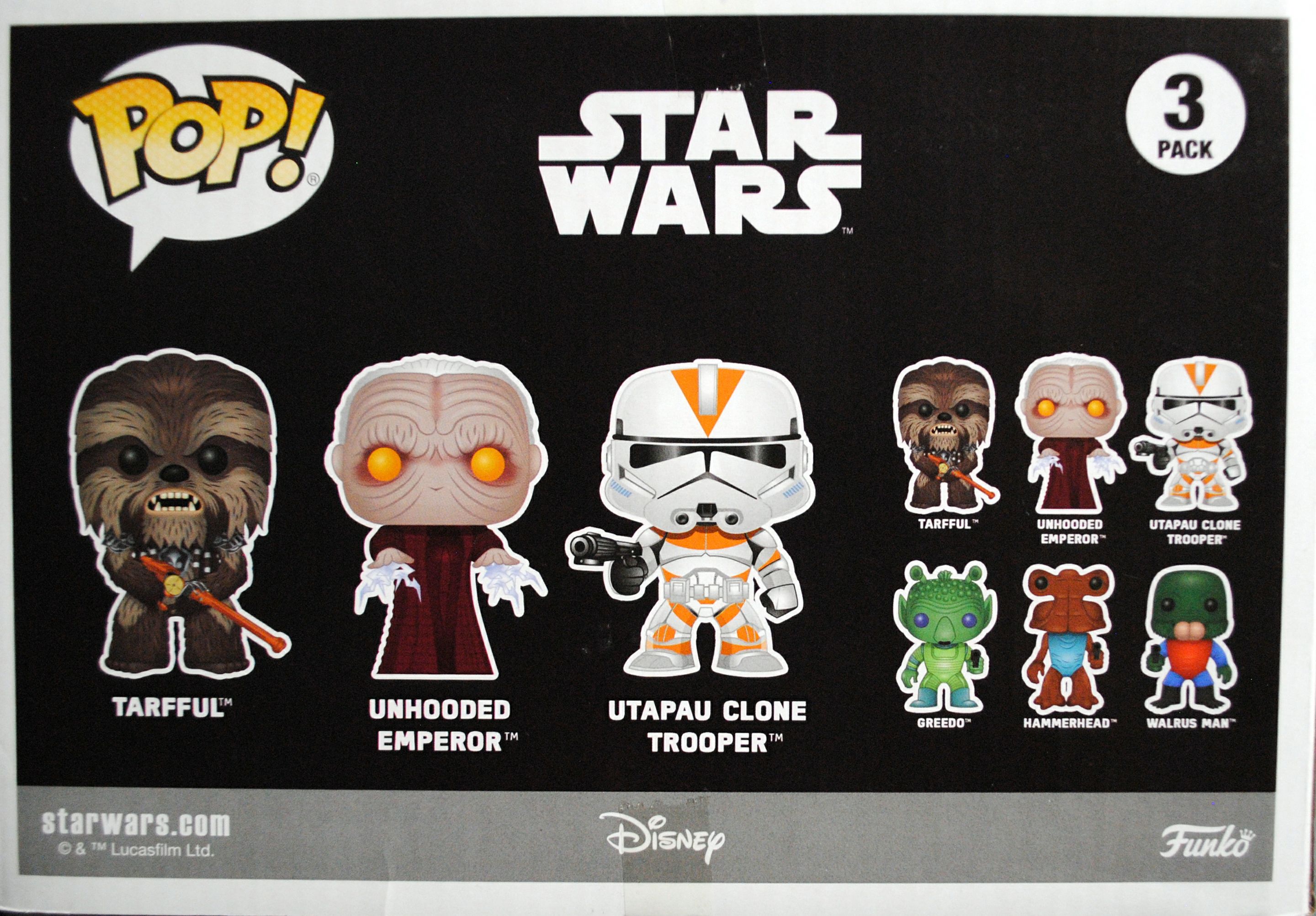Funko Pop! Movies: Star Wars Revenge of the Sith 3 pack ROTS - Funko (Star Wars Episode III Revenge Of The Sith) action figure collectible [Barcode 0889698118255] - Main Image 2