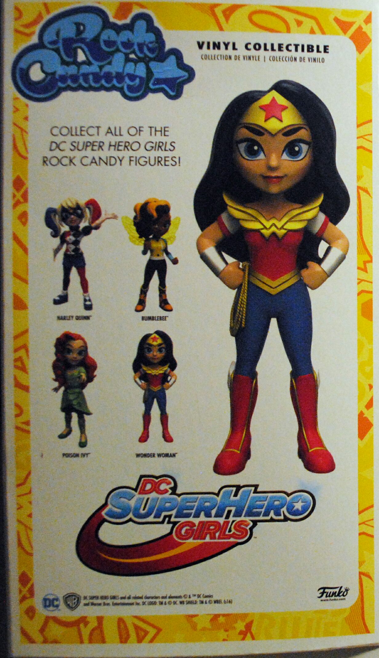 Funko Rock Candy: DC Super Hero Girls Wonder Woman - DC Mattel (DC Super Hero Girls) action figure collectible [Barcode 0889698119467] - Main Image 2
